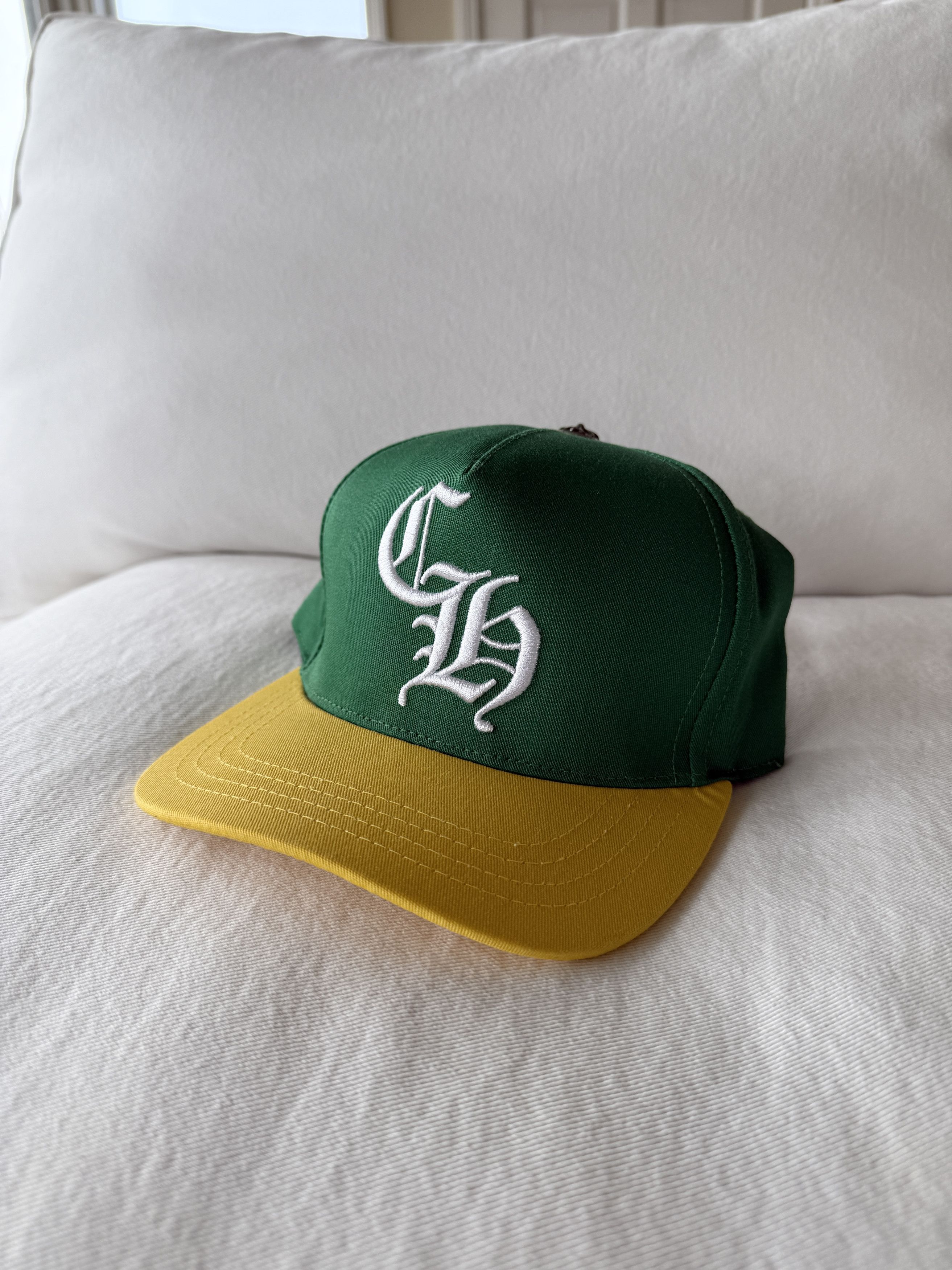 Chrome Hearts Chrome Hearts Green CH Trucker Hat Size ONE SIZE - 6 Thumbnail