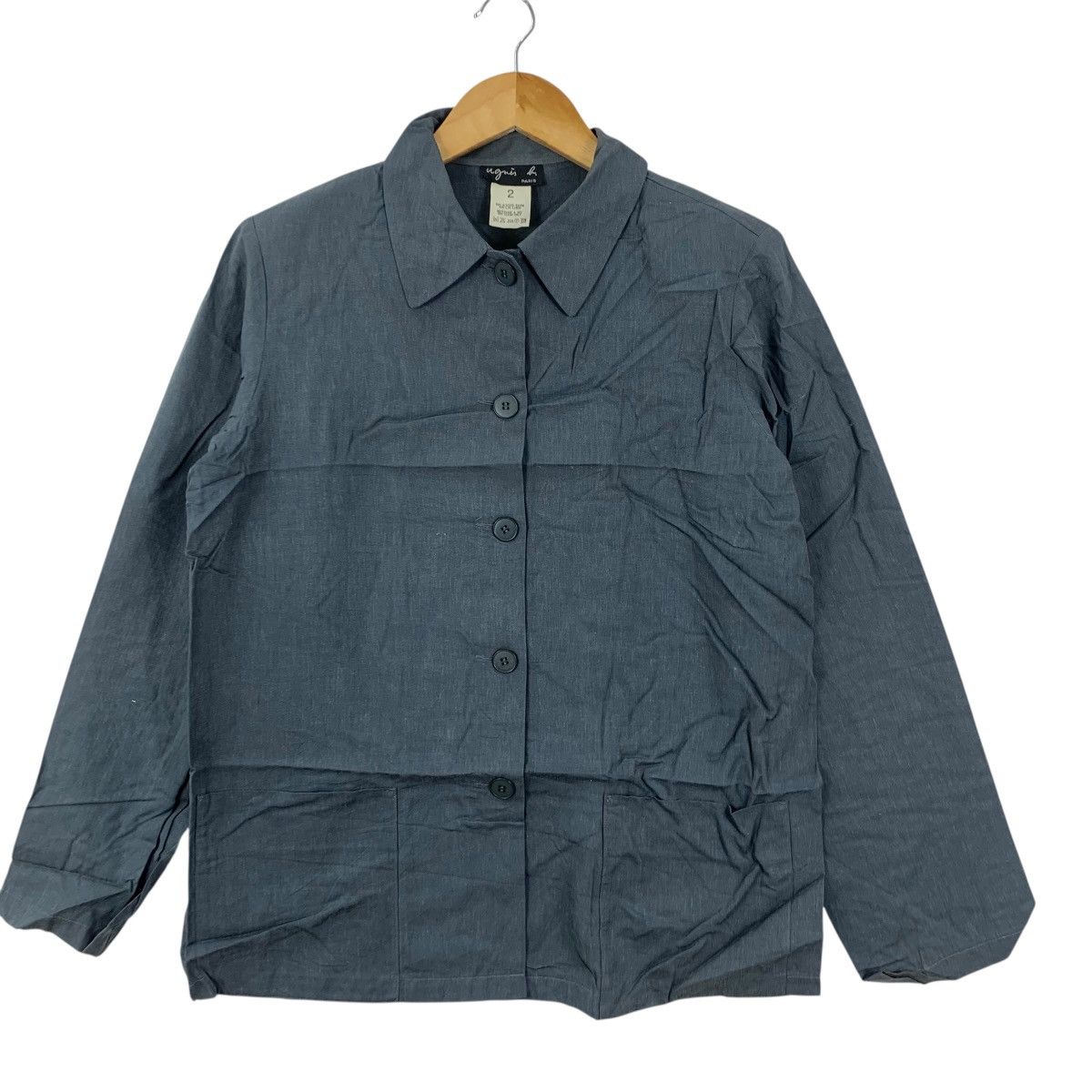 agnes b. Vintage AGNES B. PARIS Linen Button Up Minimalist Casual Tee Size S / US 4 / IT 40 - 5 Thumbnail