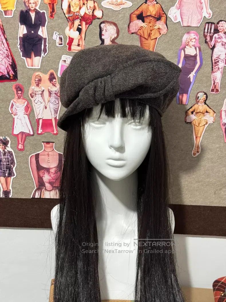 Vivienne Westwood Vivienne Westwood Grayish Brown Bow Hat Size ONE SIZE - 2 Thumbnail