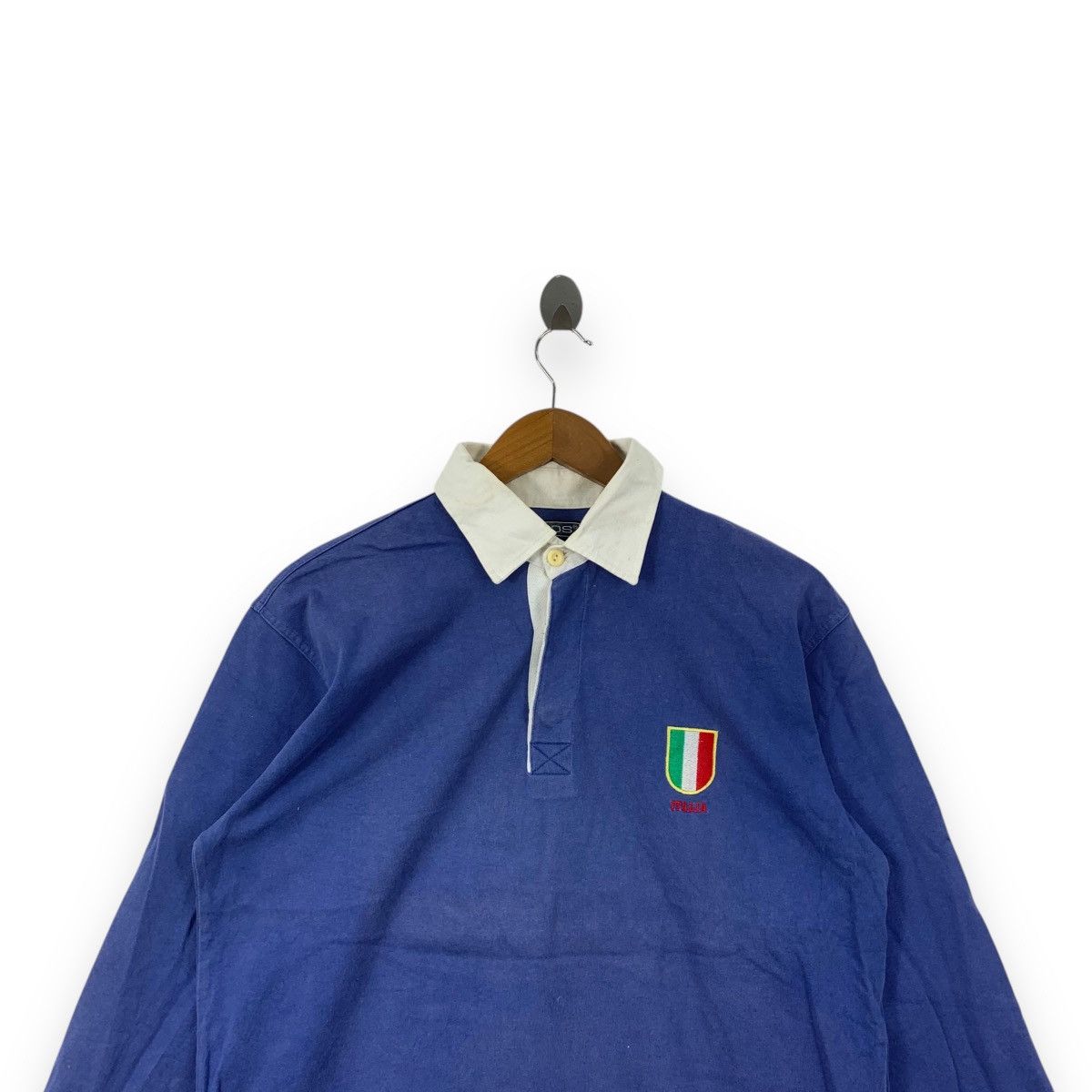 Vintage Vintage NUDOS ITALIA RUGBY Number 4 Jersey Polo Tee Shirt Size US M / EU 48-50 / 2 - 4 Thumbnail