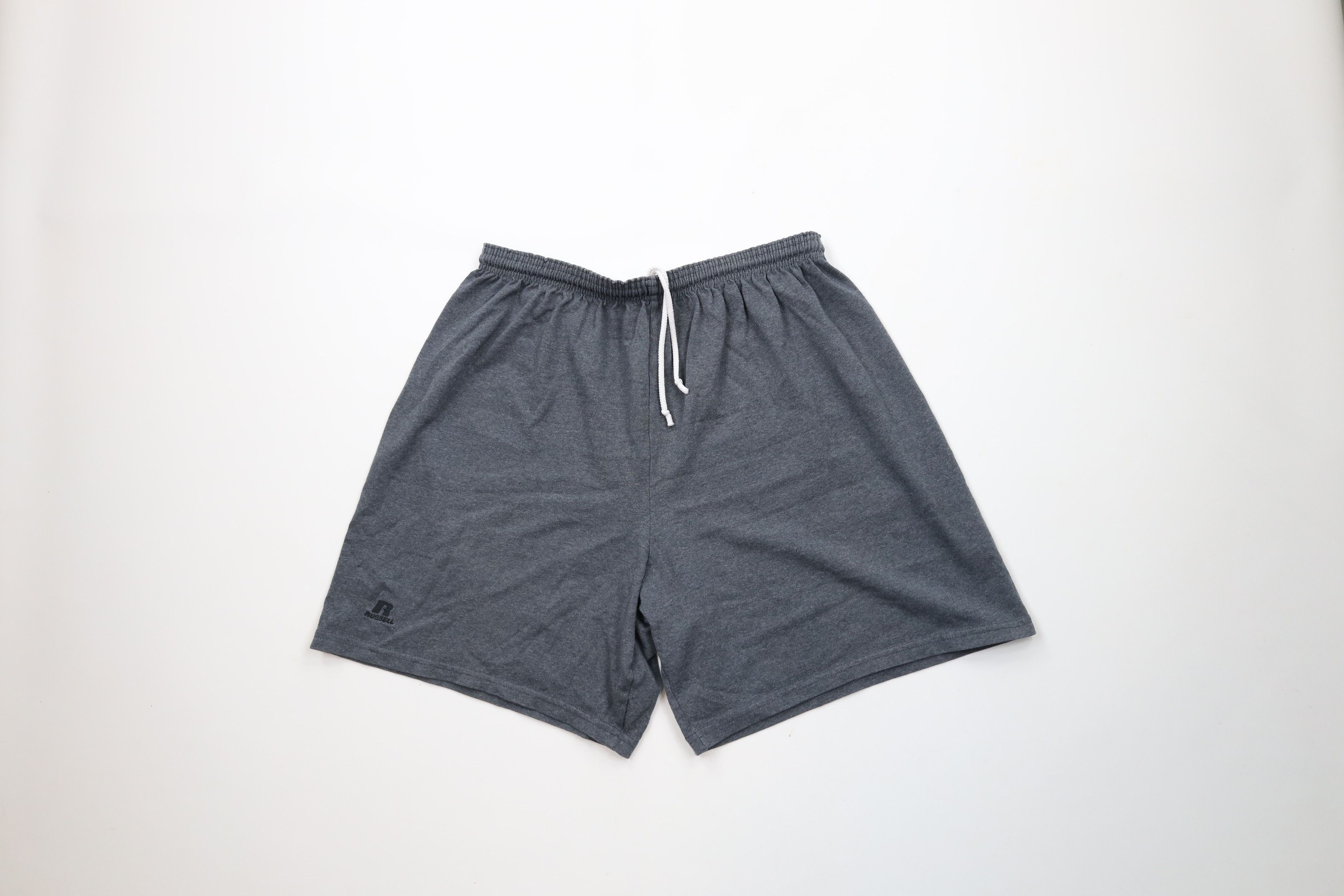 Russell Athletic × Vintage Vintage 90s Y2K Russell Athletic Above Knee Shorts Gray Size US 36 / EU 52 - 1 Thumbnail