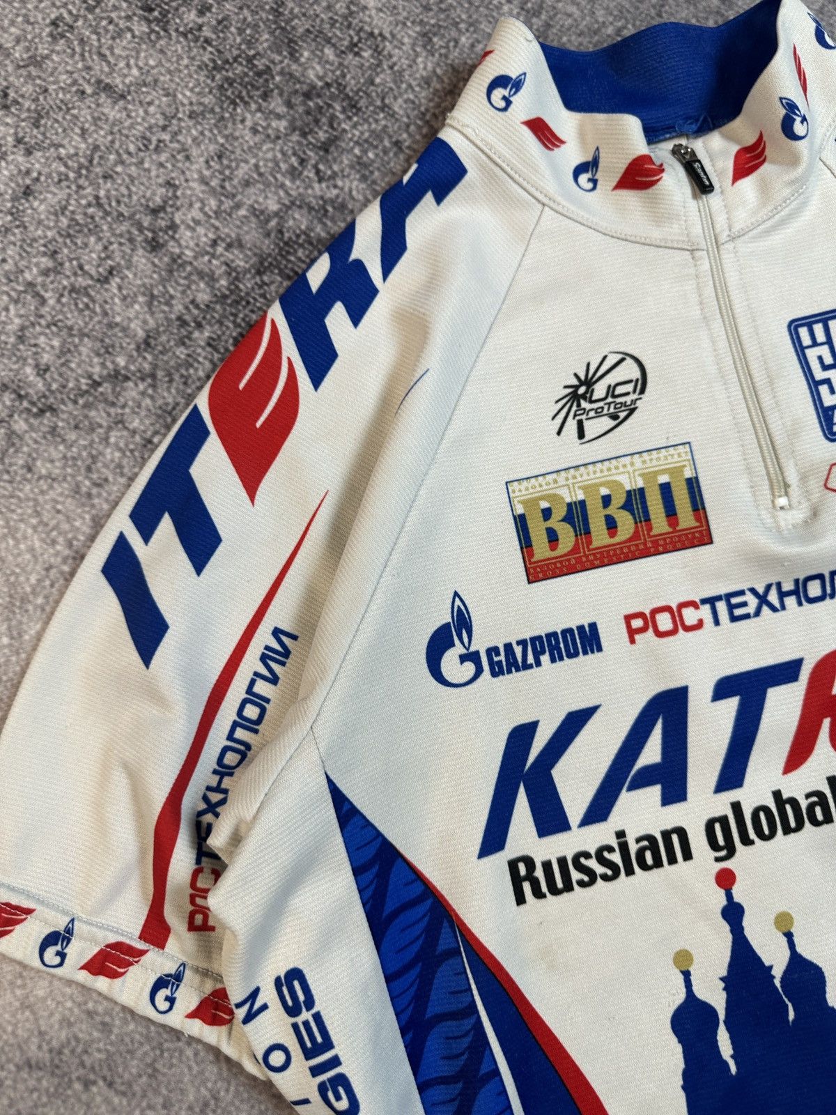 Vintage Vintage SMS Santini Катюша Russian Velo Jersey Sportswear S Size US L / EU 52-54 / 3 - 3 Thumbnail