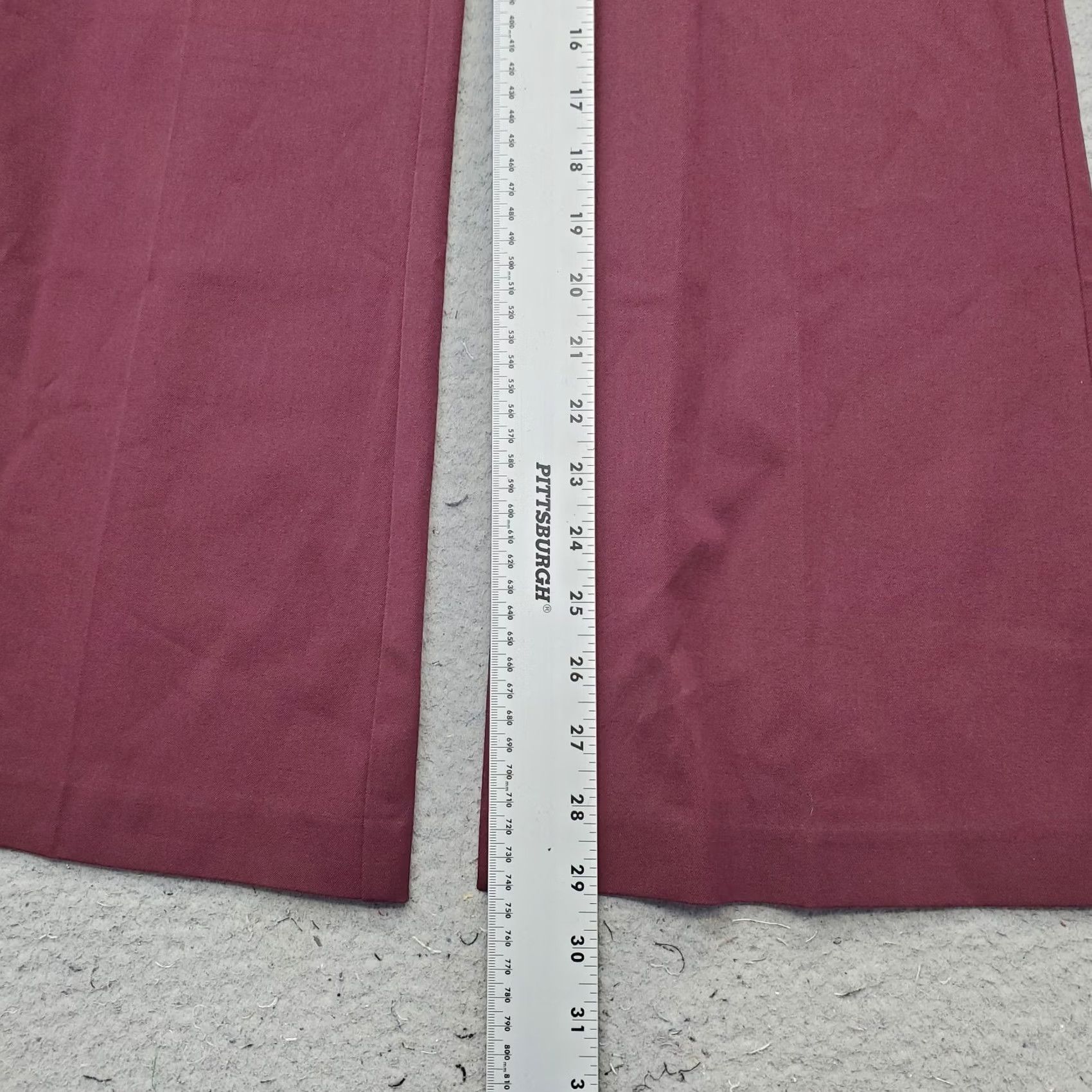 Loft LOFT The Sutton Ankle Flare Pants Womens 2 Burgundy Stretch Regular Flat Front Pants Womens 2 Burgundy LOFT Size 26" / US 2 / IT 38 - 4 Thumbnail