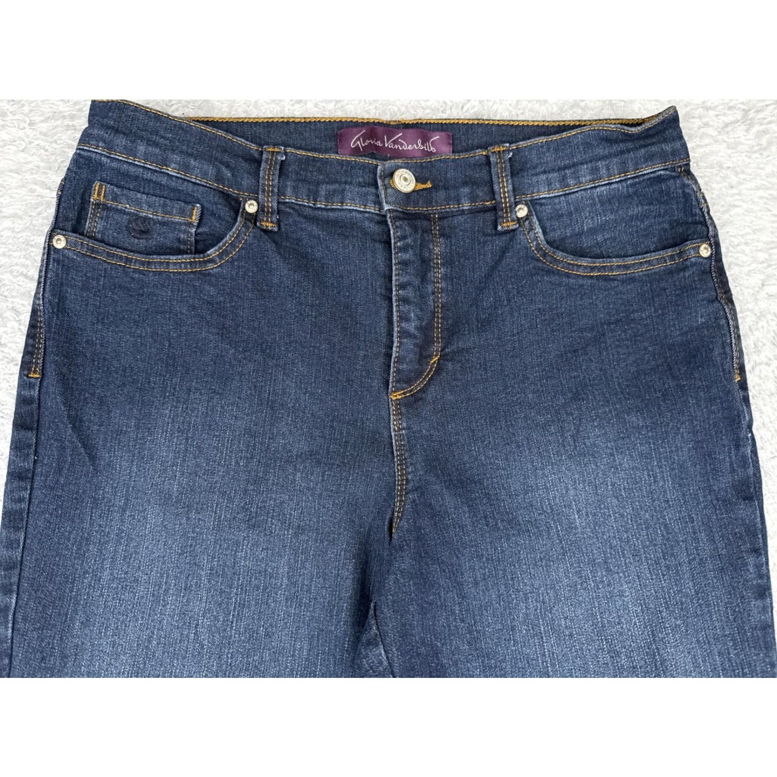 Gloria Vanderbilt Gloria Vanderbilt Amanda Bootcut Jeans Womens 8S Blue High Rise Stretch 29x30 Denim Jeans bootcut Womens 8S Blue Gloria Vanderbilt Amanda Size 30" / US 8 / IT 44 - 4 Thumbnail