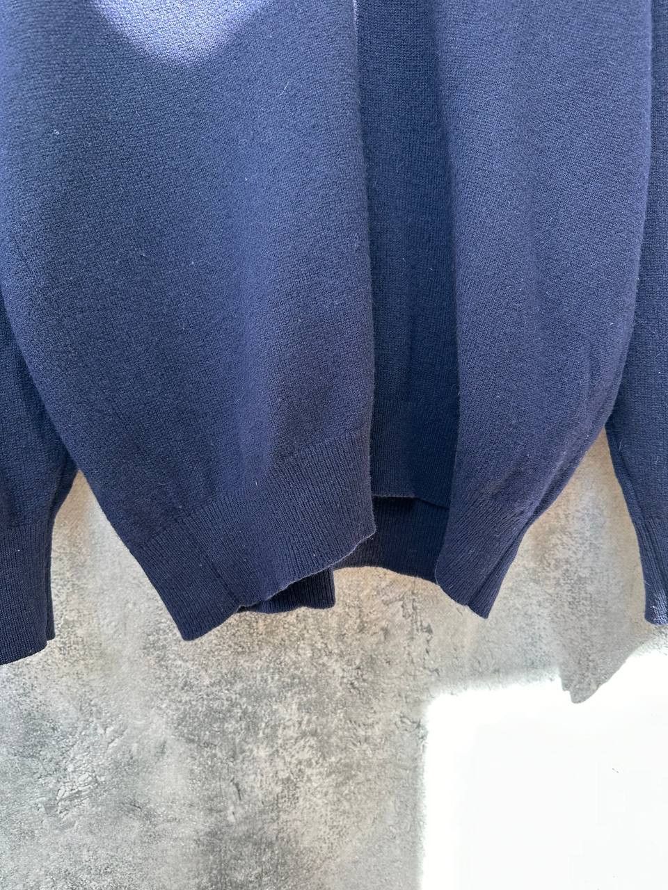 Pringle Of Scotland Pringle of Scotland Sports V-Neck Sweater Navy Wool Jumper Size US XXL / EU 58 / 5 - 8 Thumbnail