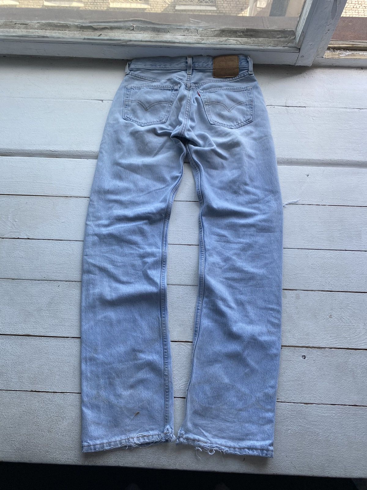 Levi's 🔥VNTG LEVIS 501 LIGHT WASHED DISTRESSED OG BLUE MENS JEANS Size US 30 / EU 46 - 14 Thumbnail