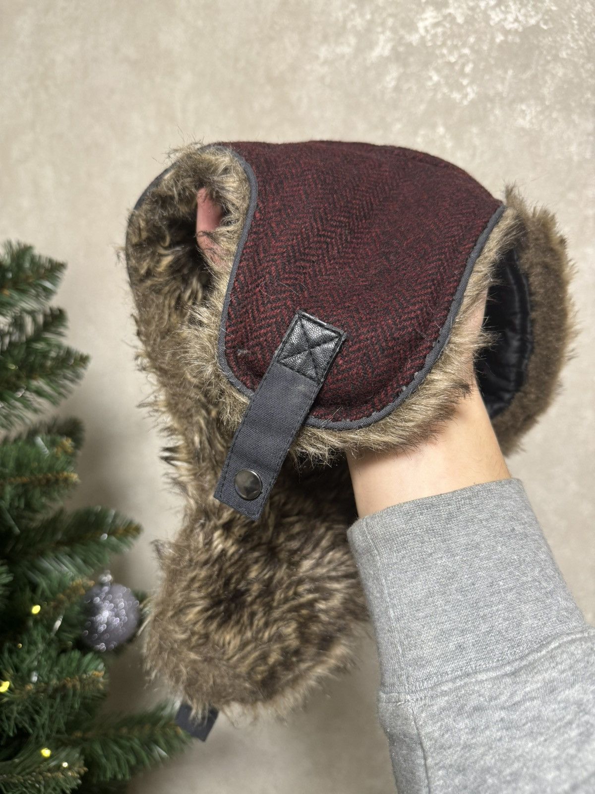 Japanese Brand × Vintage Vintage fur Y2K hype fluffy ushanka hat punk Size ONE SIZE - 9 Thumbnail