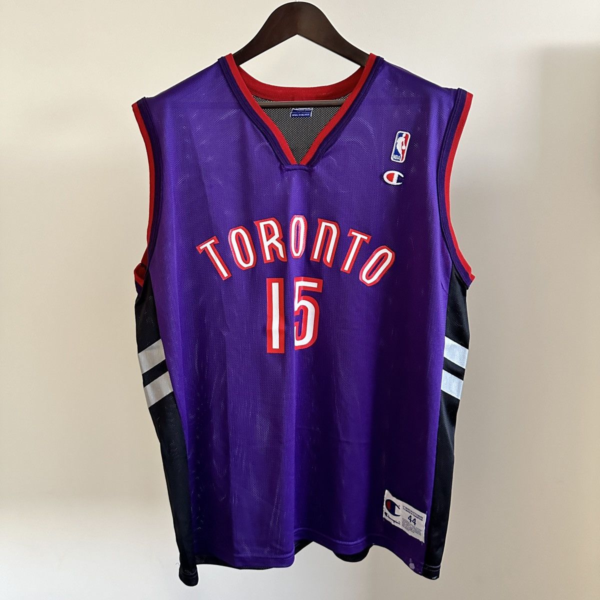 NBA × Vintage NBA #15 CARTER TORONTO RAPTOR Jersey Sz 44 LARGE Vintage Size US L / EU 52-54 / 3 - 1 Thumbnail
