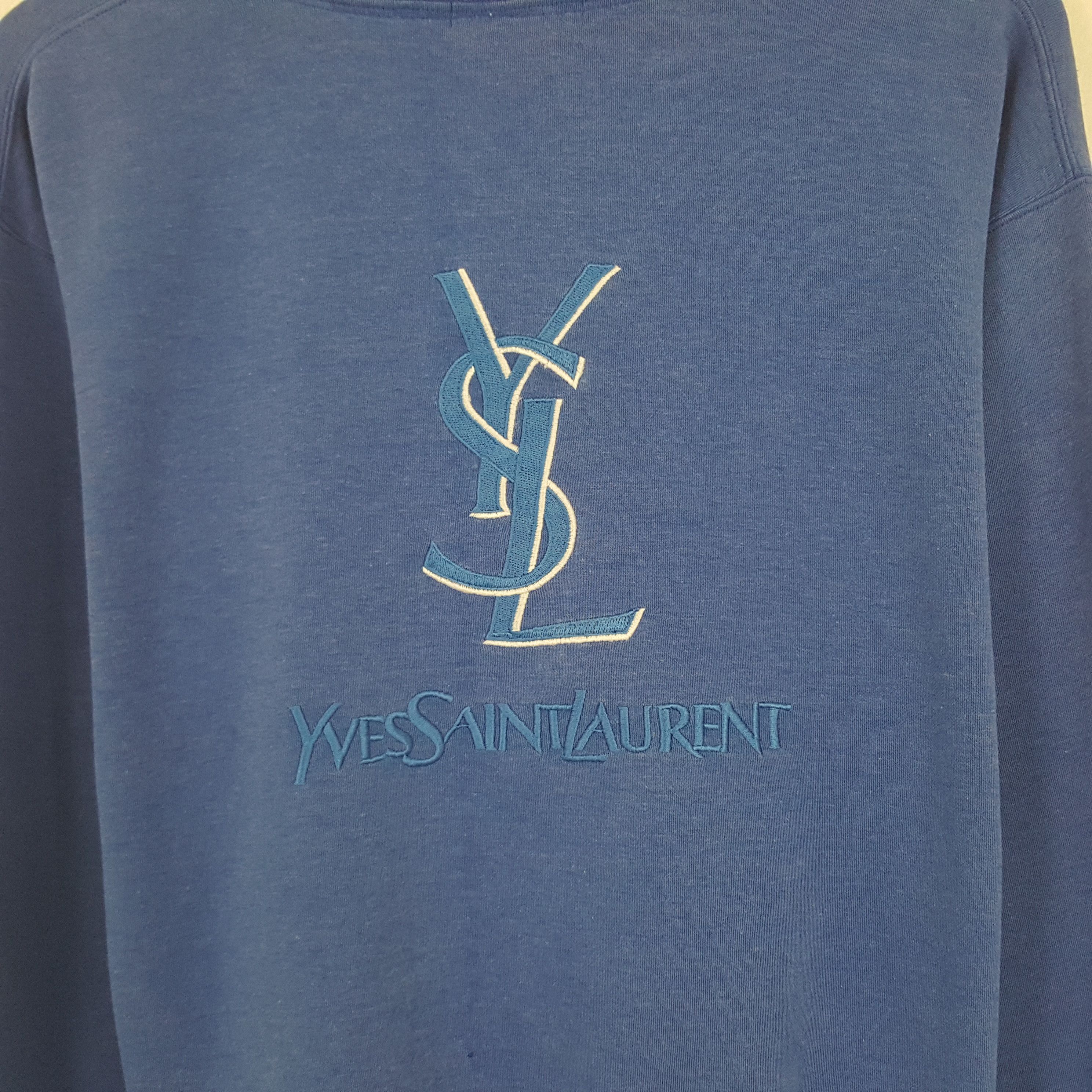 Vintage Yves Saint Laurent Embroidery Logo Sweatshirt
