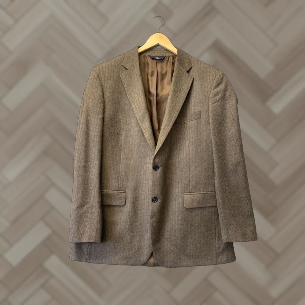 Brooks Brothers VINTAGE Brooks Brothers Blazer Mens 44 L Brown Sport Coat Jacket / 98-58 Size 44R - 1 Thumbnail