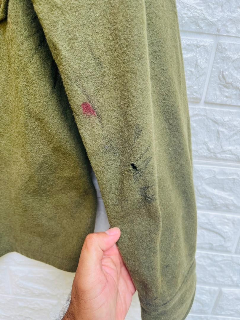 Vintage Vintage 40s Military Army Wool Jacket Designer Fashion Style Size US M / EU 48-50 / 2 - 11 Thumbnail