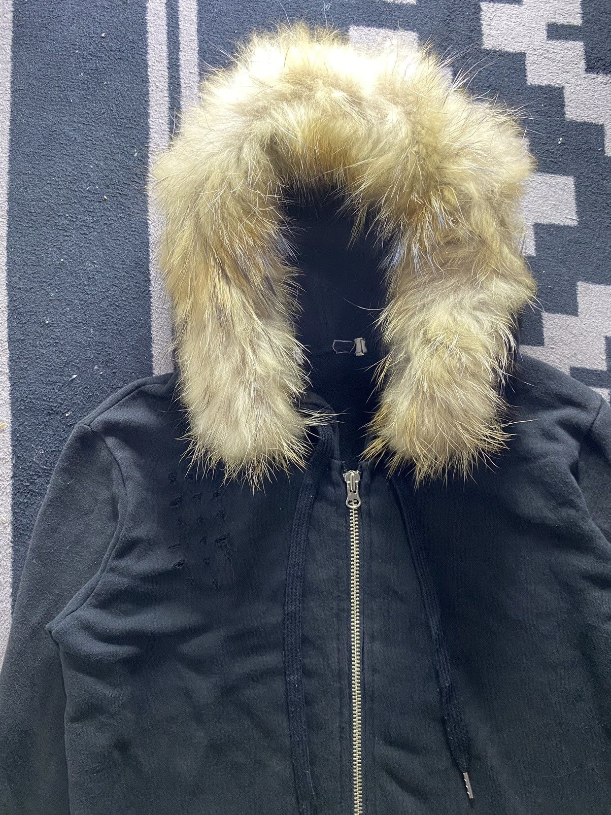 PPFM Faux fur unknwn distressed multi zip hoodie Size US L / EU 52-54 / 3 - 3 Thumbnail