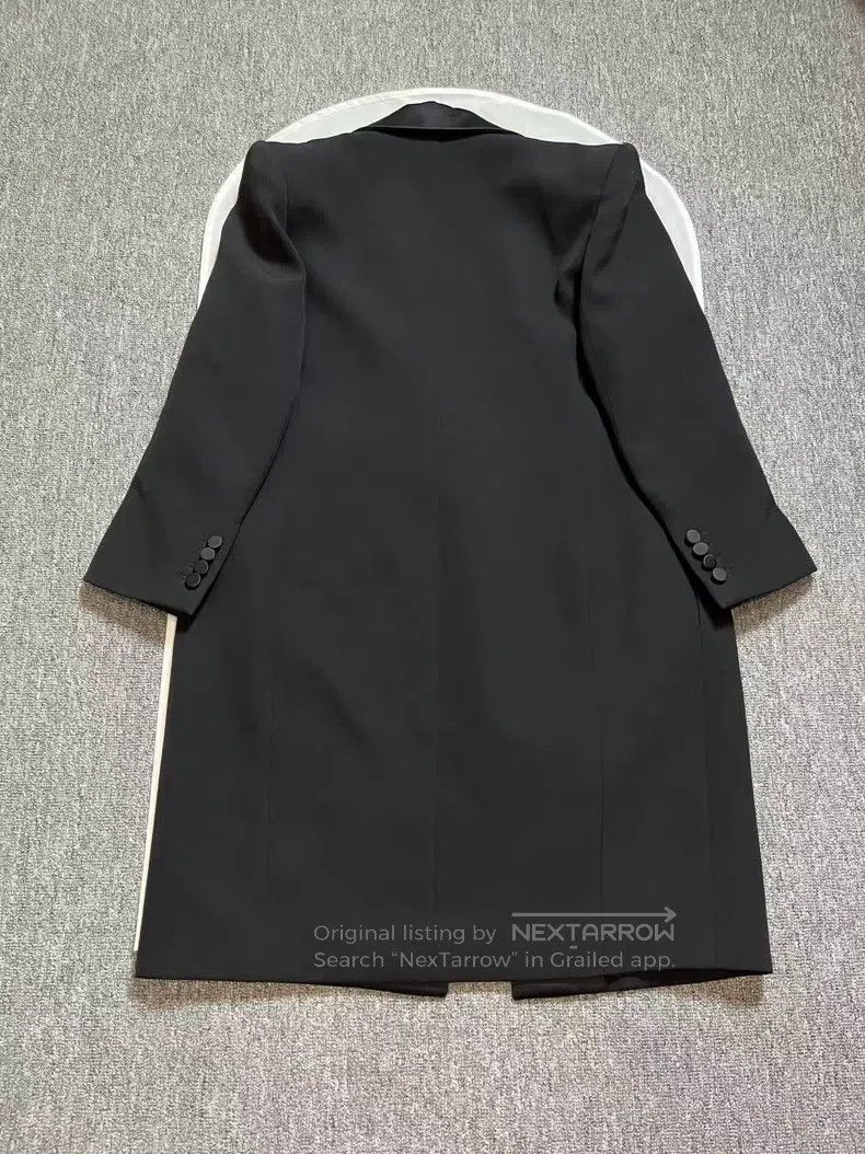 Saint Laurent Paris Saint Laurent Paris Black Mid-Length Lapel Coat Size XS / US 0-2 / IT 36-38 - 2 Thumbnail