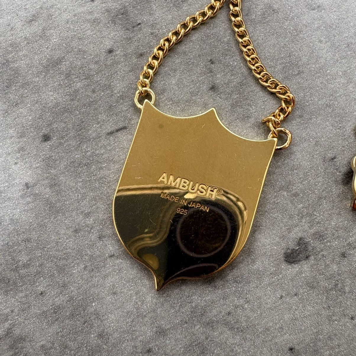Ambush Design AMBUSH varsity shield necklace gold plated Made in Japan Size ONE SIZE - 9 Thumbnail