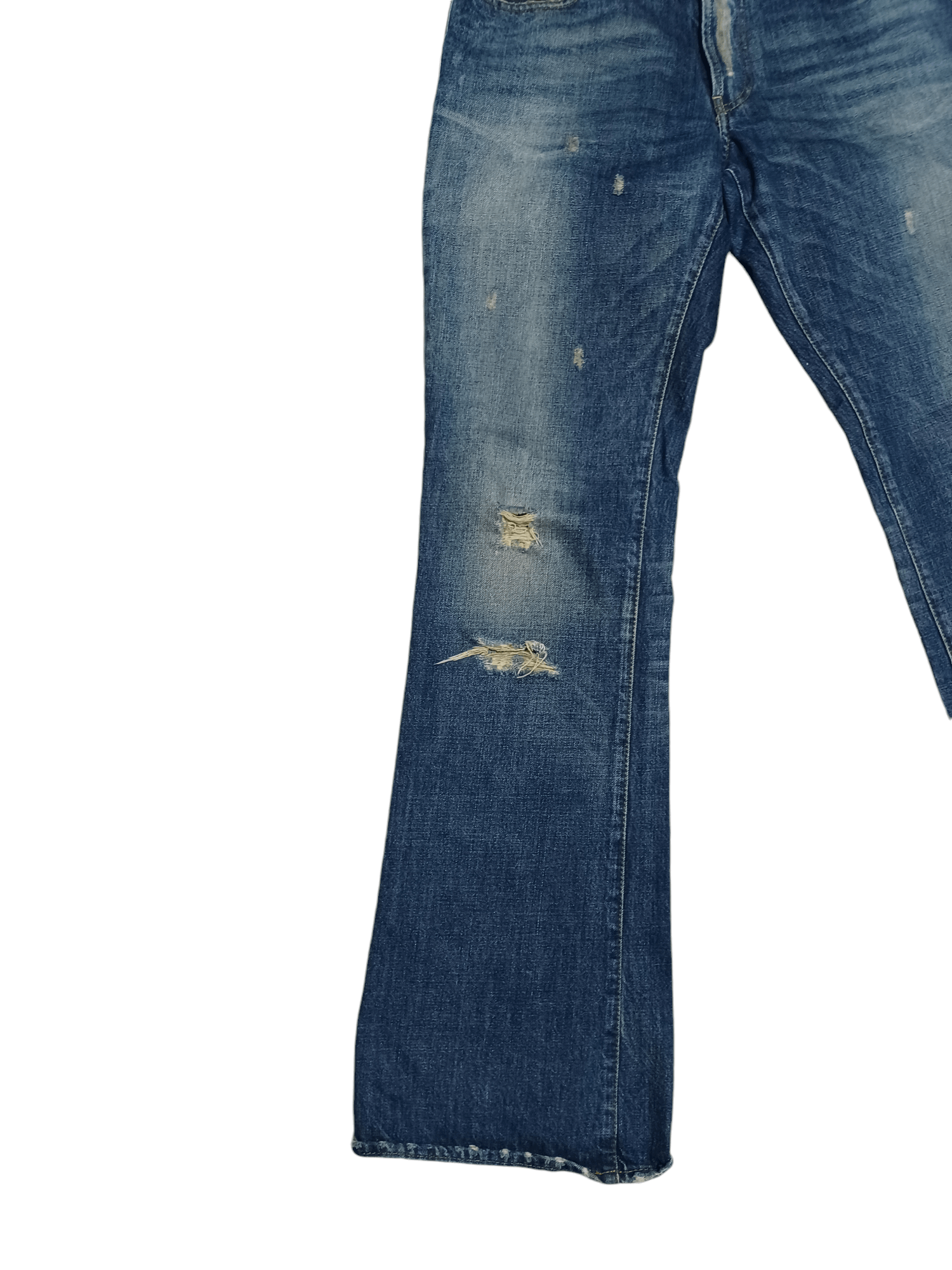 Energie ENERGIE MADE IN ITALY BOOTCUT DISTRESSED AVANT GARDE JEANS Size US 34 / EU 50 - 2 Thumbnail