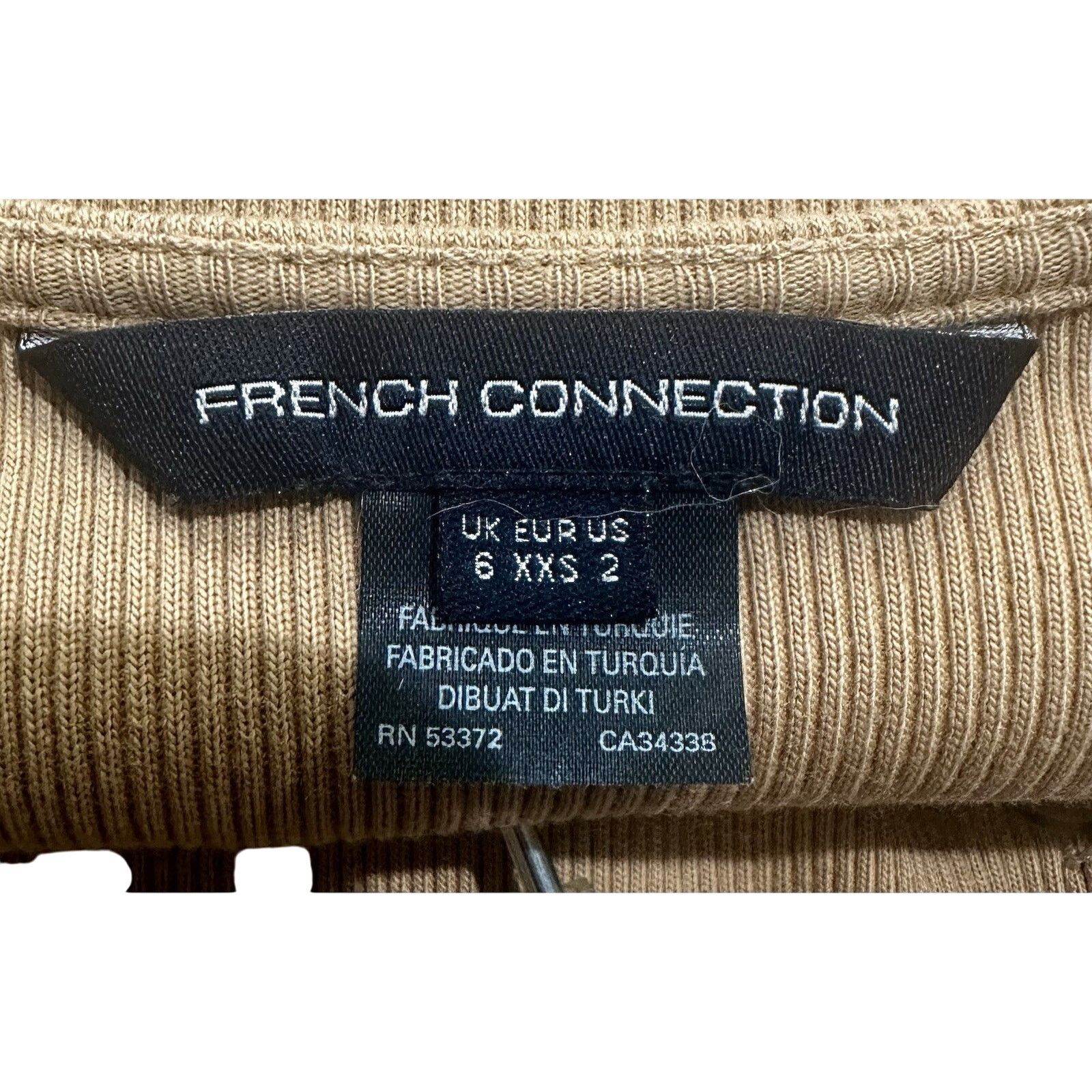 French Connection French Connection Ribbed Knit Button Side Midi Dress Size 2 Size XS / US 0-2 / IT 36-38 - 5 Thumbnail