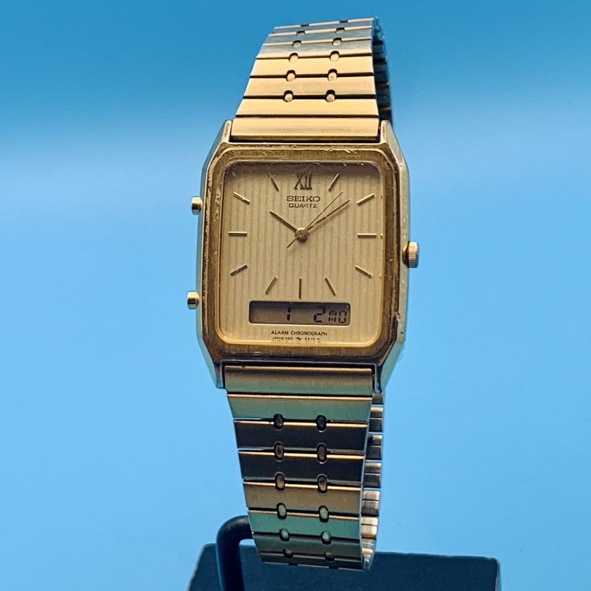 Seiko × Vintage Rare Vintage SEIKO H127-5000 Japan Ana/Digi Men's