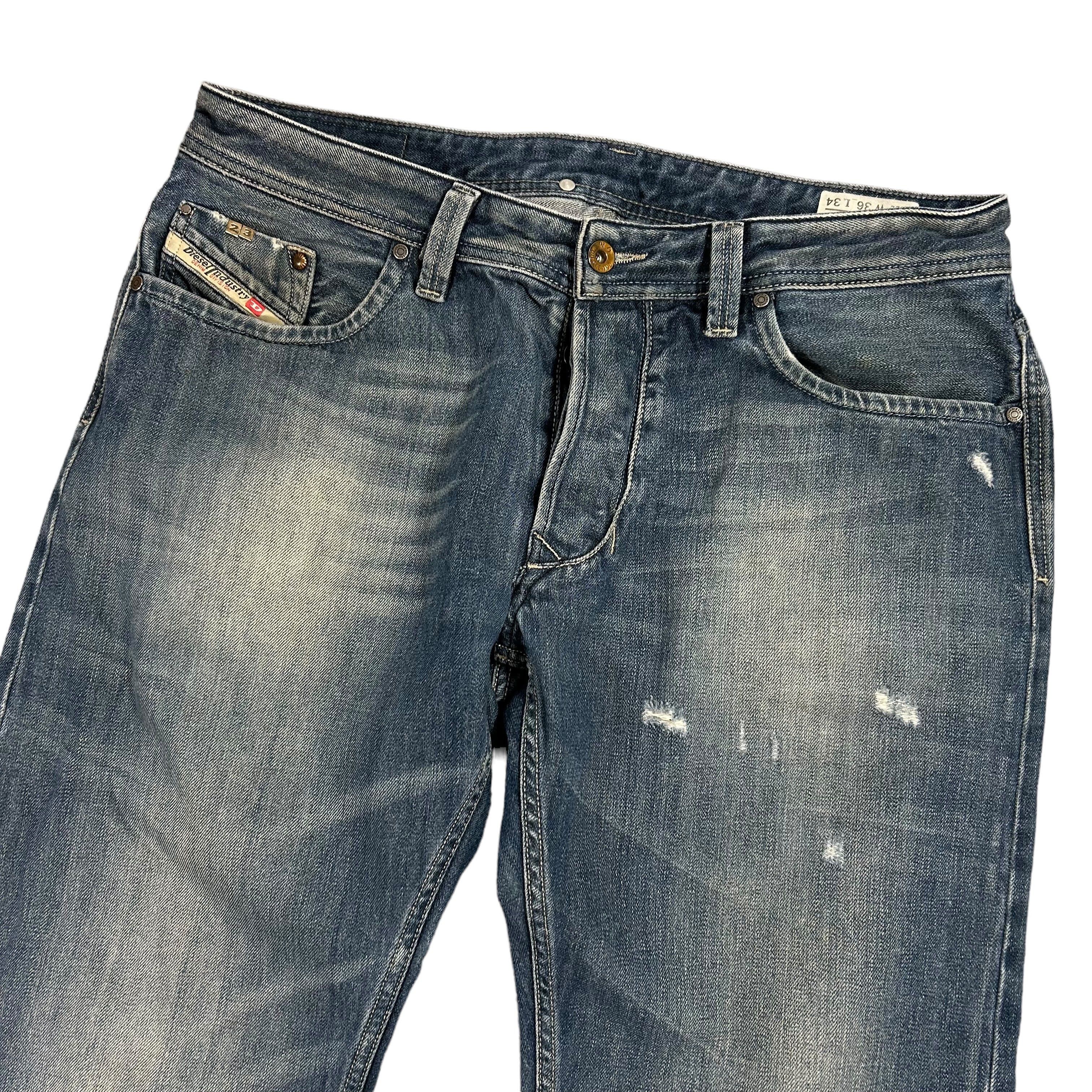 Diesel Diesel Larkee Regular Straight Blue Denim Jeans 008B4 W36L34 Size US 36 / EU 52 - 3 Thumbnail
