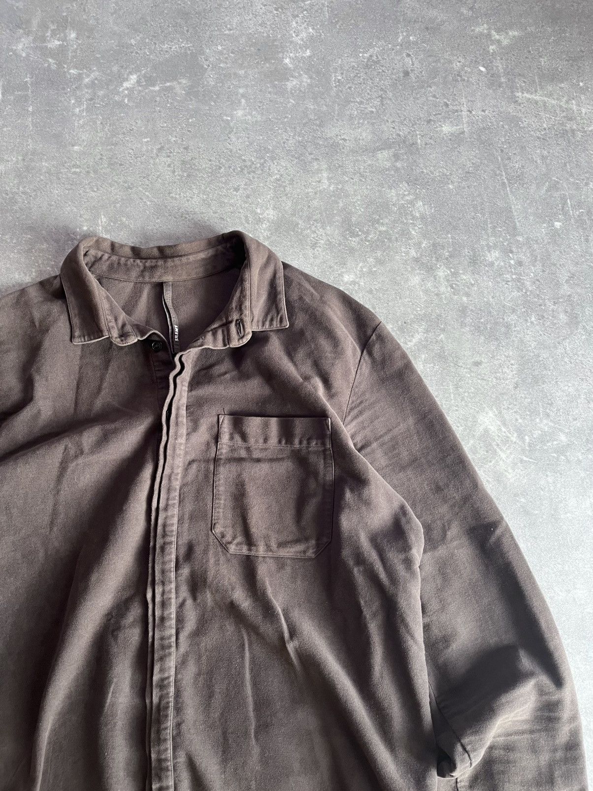 Silent By Damir Doma Silent by Damir Doma Brown Heavy Overshirt L XL Archive Size US L / EU 52-54 / 3 - 4 Thumbnail