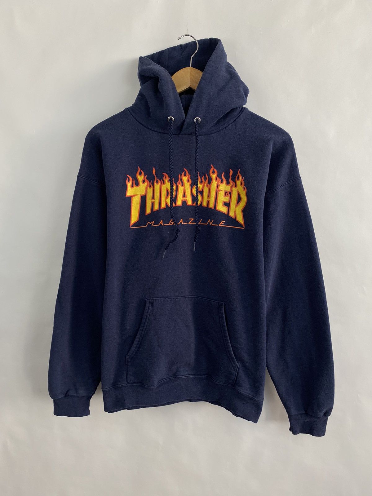 Thrasher 🇺🇸 Vintage 90s Thrasher Skateboard BMX Hoodie Retro Hype Y2K Size US M / EU 48-50 / 2 - 2 Thumbnail