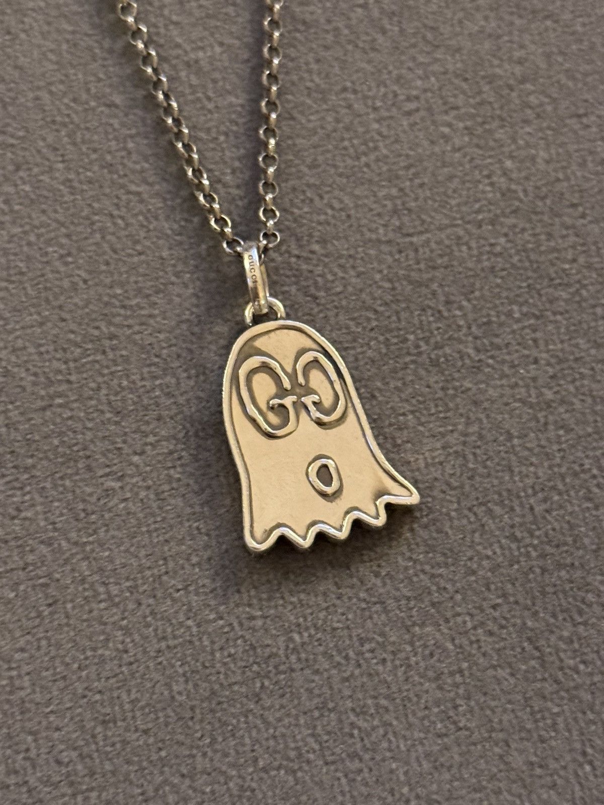 Gucci Ghost Sterling Silver Necklace