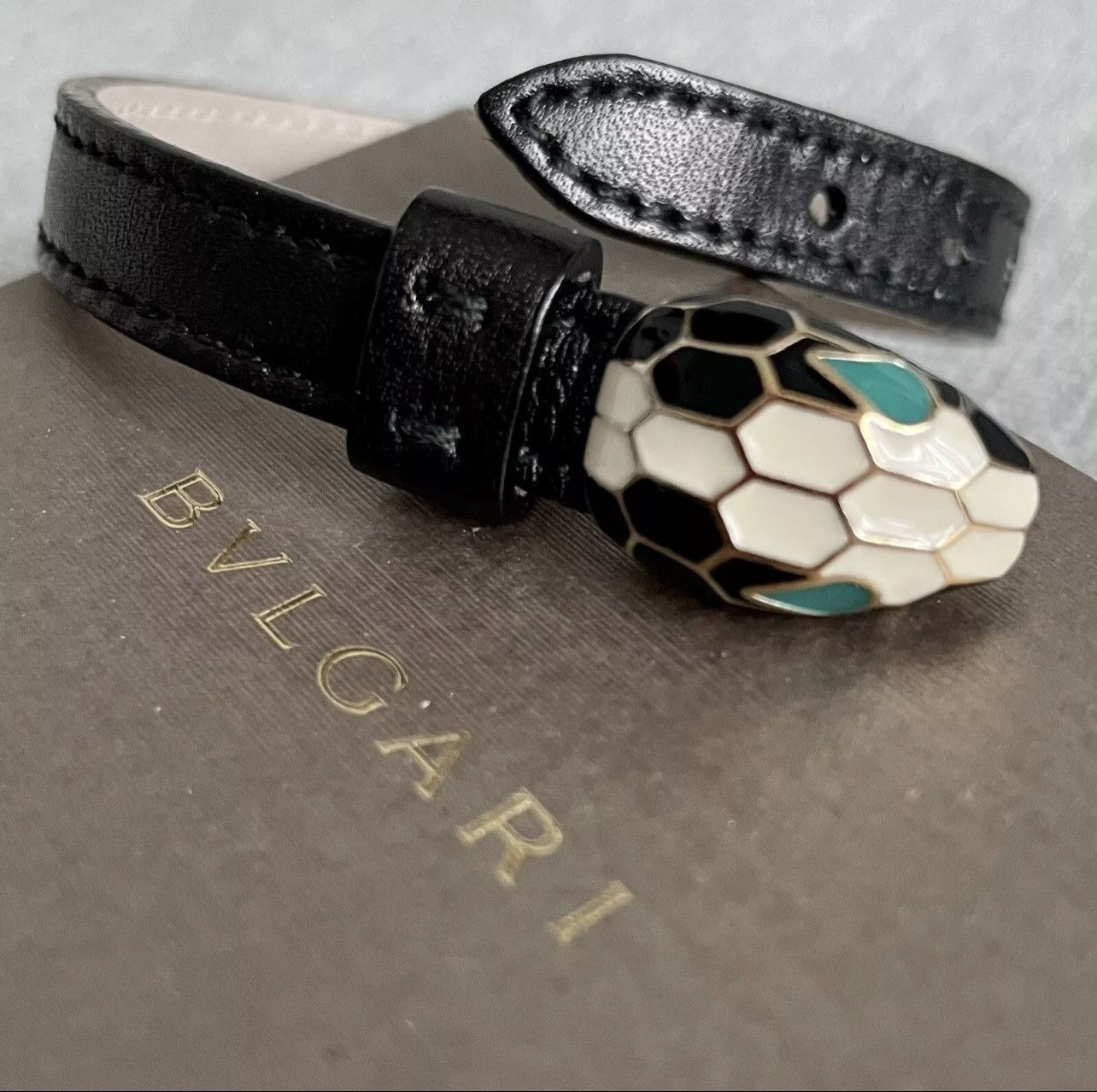 Bvlgari Bvlgari Leather Serpent Bracelet Size ONE SIZE - 1 Thumbnail