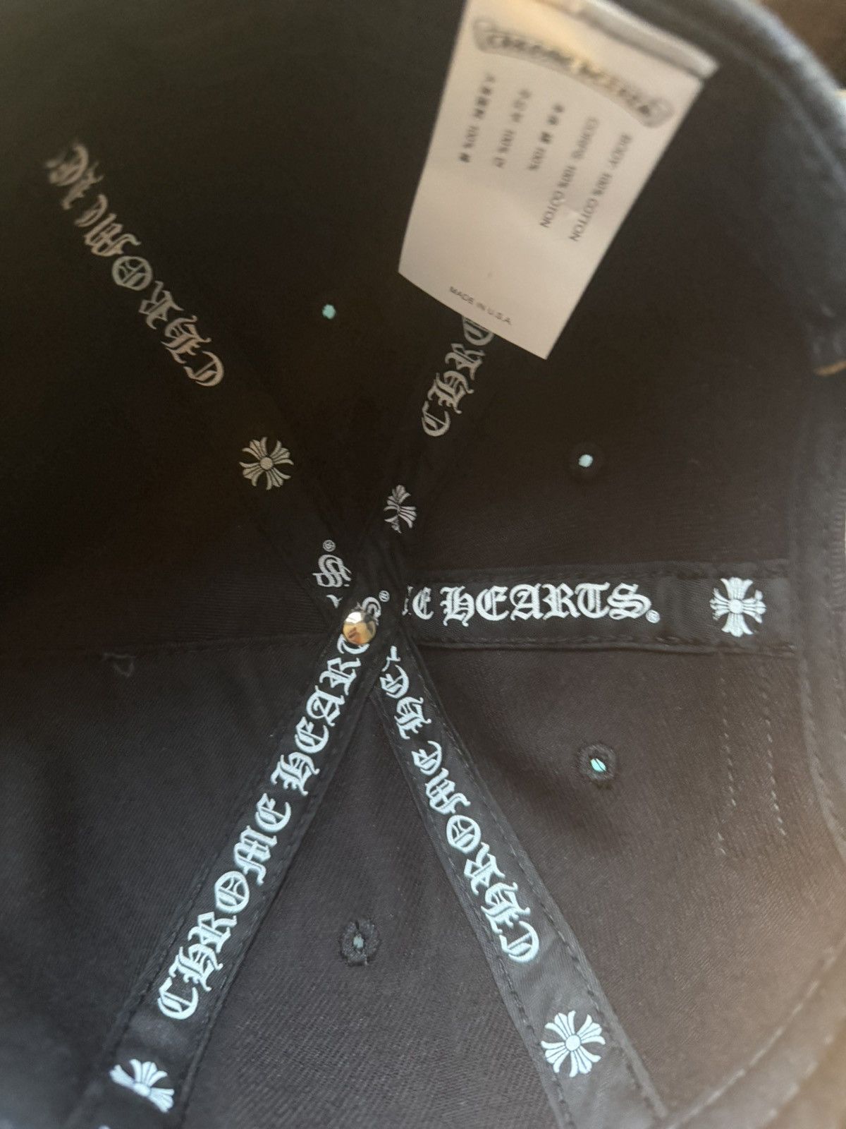 Chrome Hearts Chrome Hearts Horseshoe Cross Baseball Cap Size ONE SIZE - 3 Thumbnail
