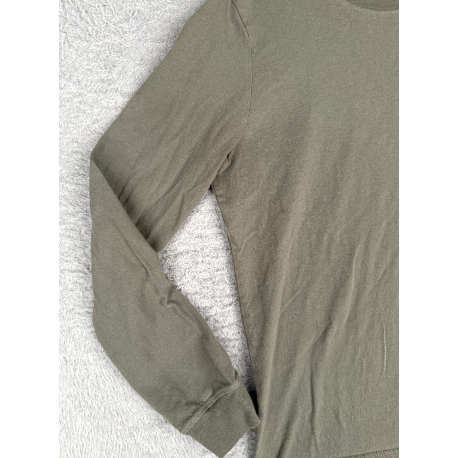 The North Face VINTAGE The North Face Shirt Women Small Green Long Sleeve Crew Neck 100% Cotton READ Size S / US 4 / IT 40 - 3 Thumbnail