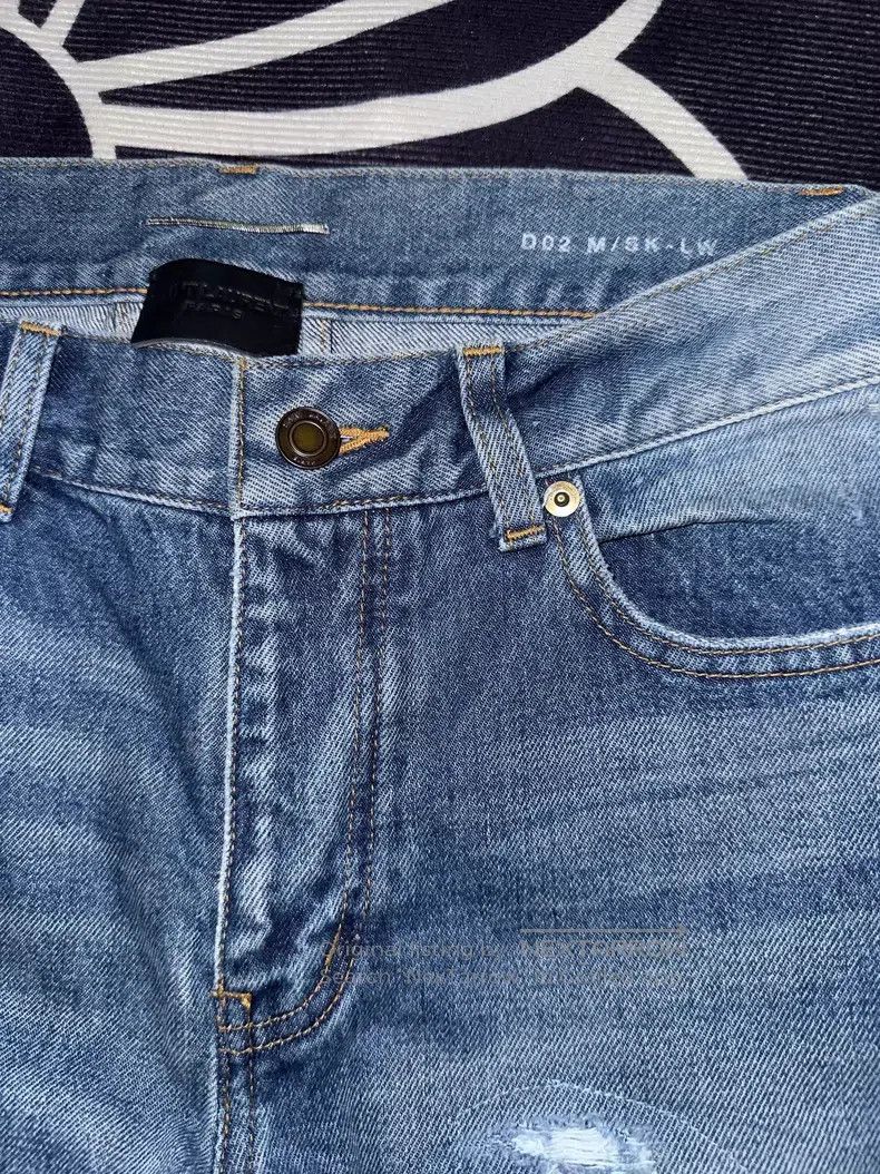 Saint Laurent Paris Saint Laurent Paris Classic Bleached Ripped Slim Fit Denim Size US 30 / EU 46 - 3 Thumbnail