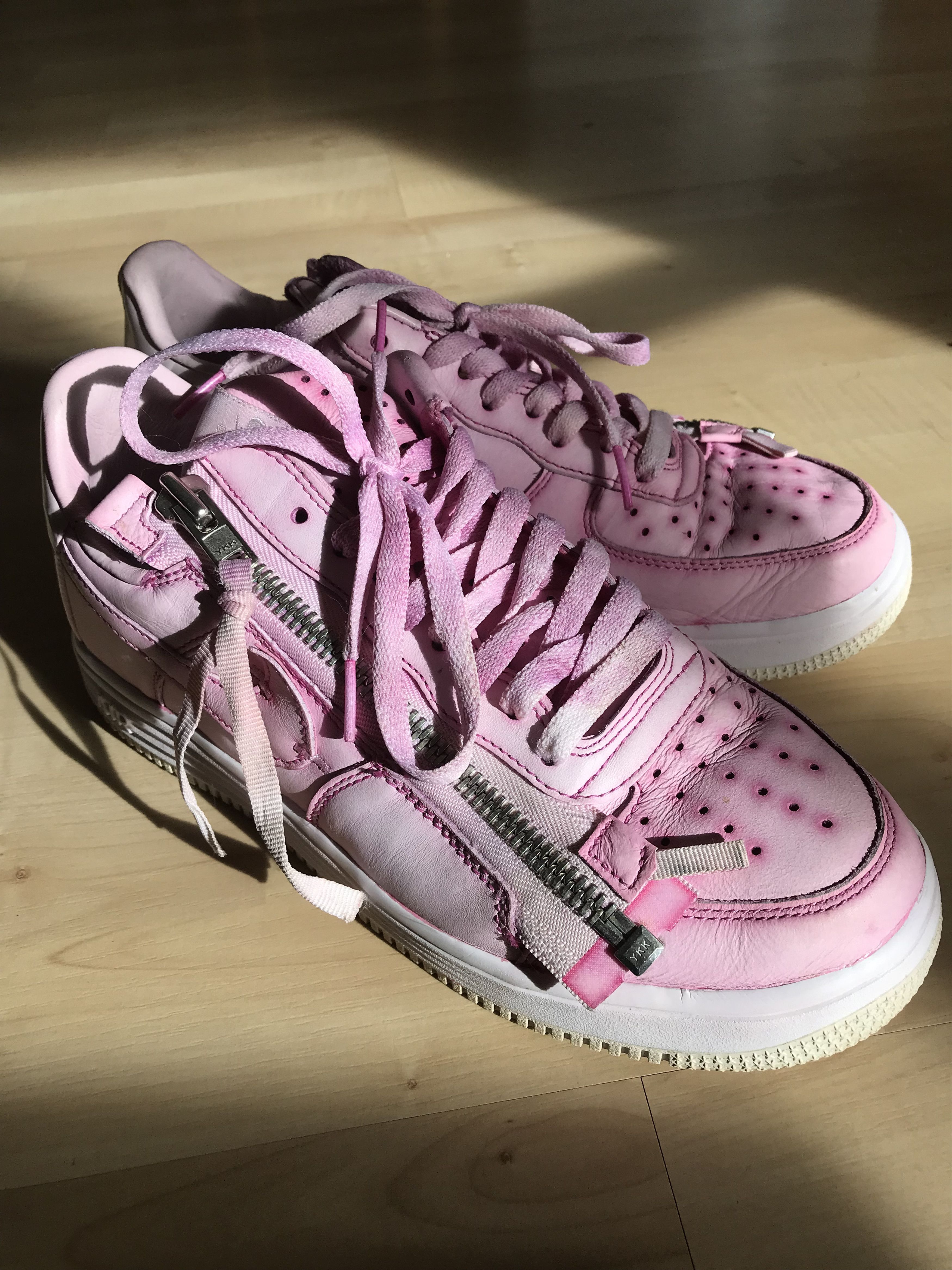 image of Acronym Lunar Force 1 Bodega Dyed Pink 8 Us Shoes, Men's