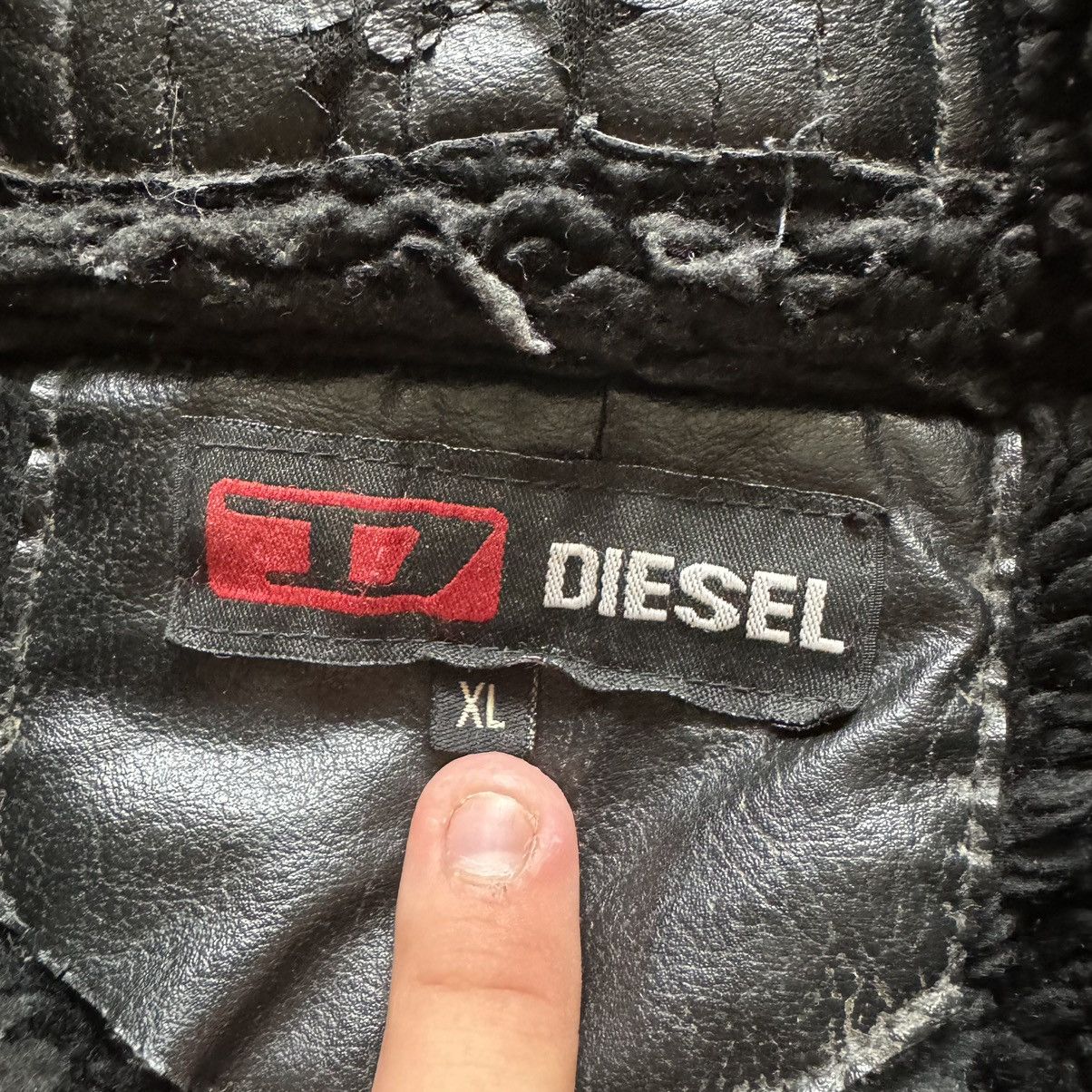 Diesel × Vintage Vintage diesel leather jacket Size US XL / EU 56 / 4 - 4 Thumbnail