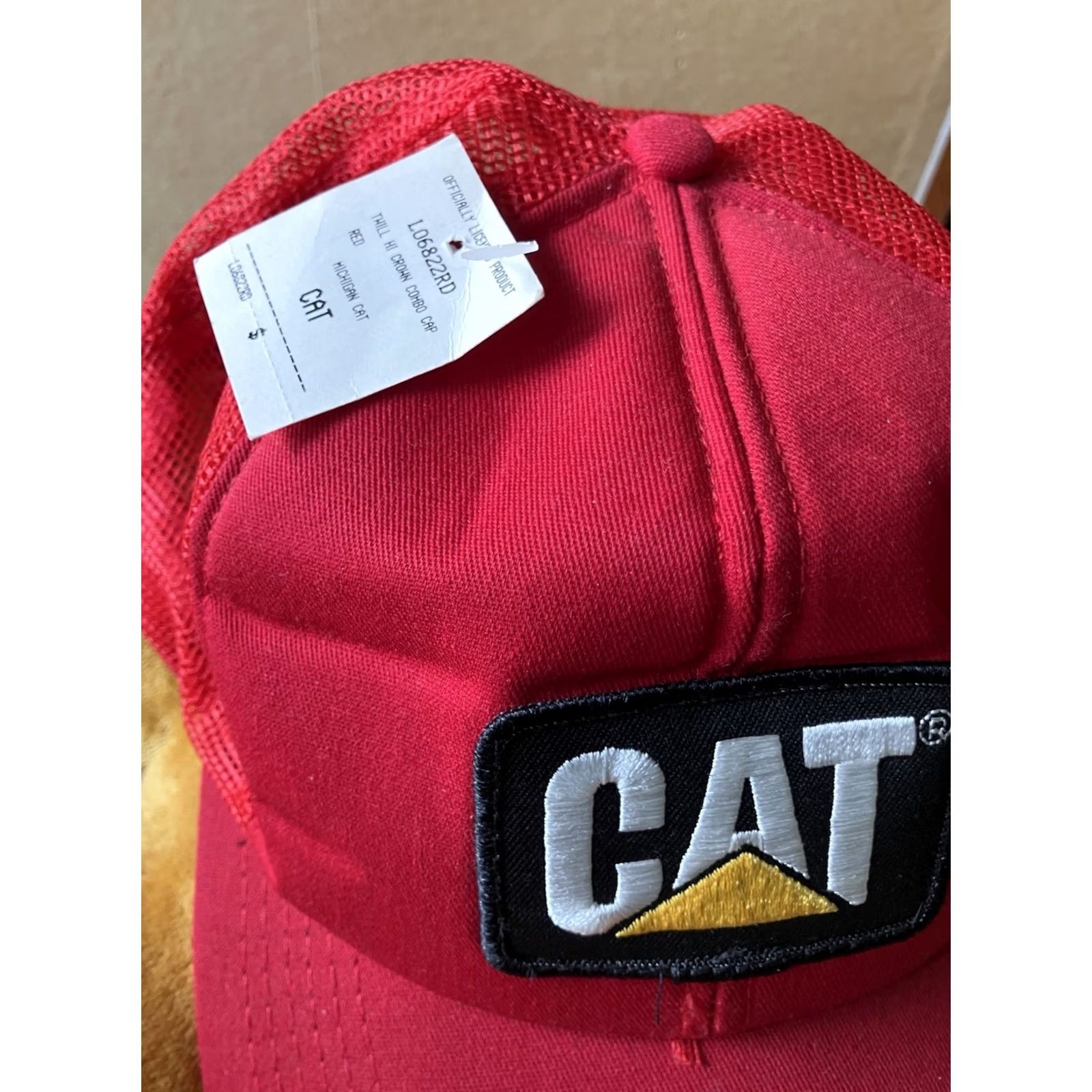 Vintage VINTAGE Tonkin "CAT" Hat Snapback Red Adjustable One Size Mens Hats Size ONE SIZE - 2 Thumbnail
