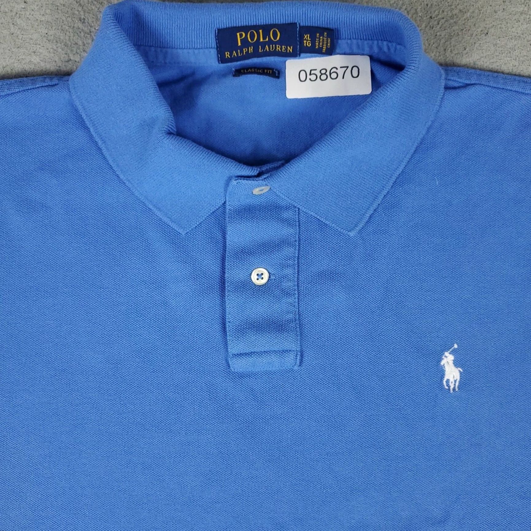Ralph Lauren Ralph Lauren Polo Shirt XL Blue Casual Short Sleeve Mens Size US XL / EU 56 / 4 - 2 Thumbnail