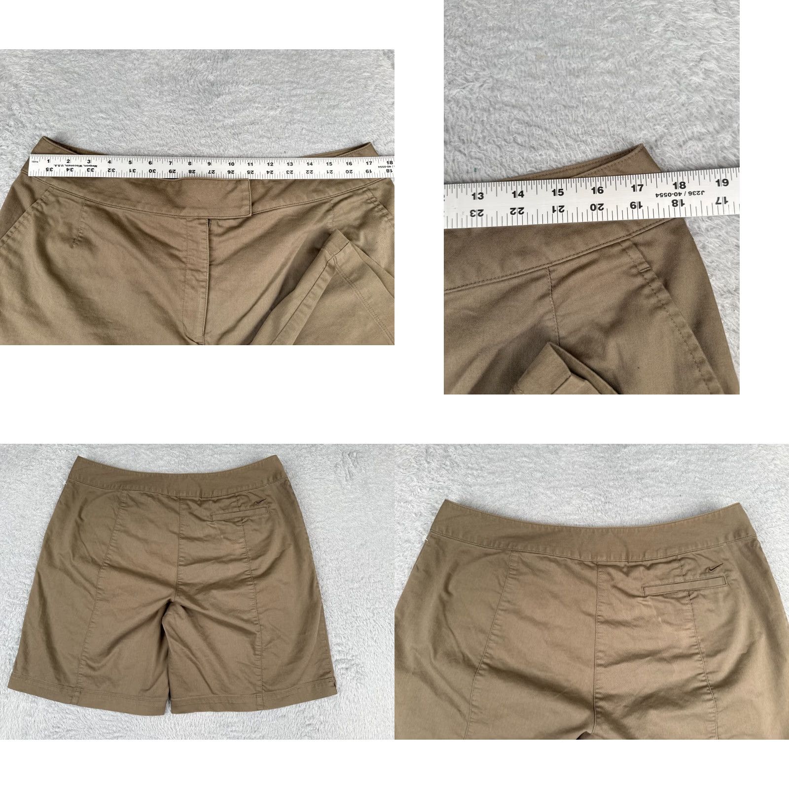 Nike Nike Shorts Womens 14 Beige Dri-Fit Polyester Blend Golf 34x10 Hike Golfer Womens Size 36" / US 14 / IT 50 - 9 Thumbnail