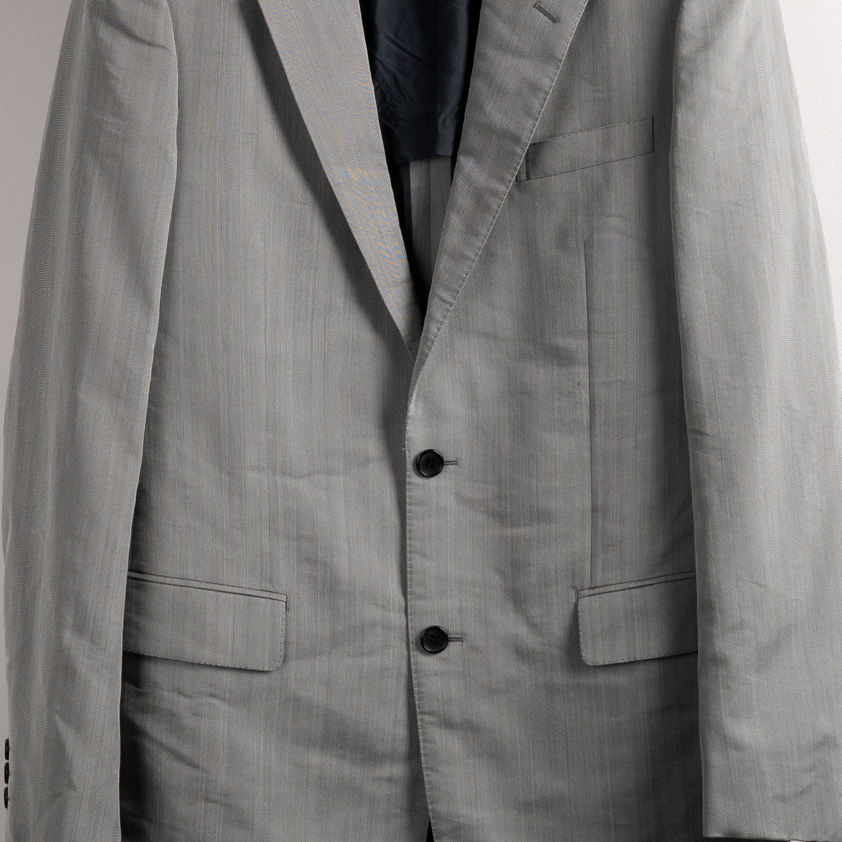 Comme des Garcons Homme Deux Comme Des Garcons Homme Deux SS08 Herringbone Stripe Blazer Size US L / EU 52-54 / 3 - 5 Thumbnail