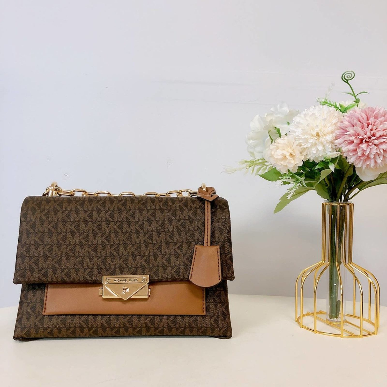 Michael Kors Michael Kors 35F2GOEF8B Cece M Logo Shoulder bag IN BROWN Size ONE SIZE - 2 Thumbnail