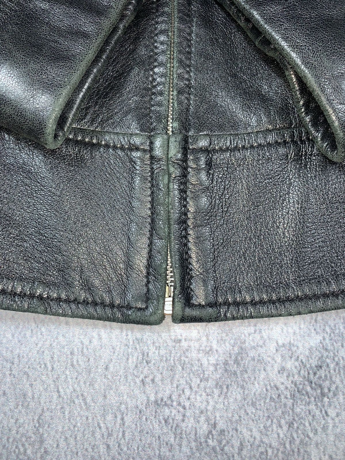 Trussardi × Vintage Vintage 90s Trussardi leather jacket blazer opium bondage Size L / US 10 / IT 46 - 3 Thumbnail