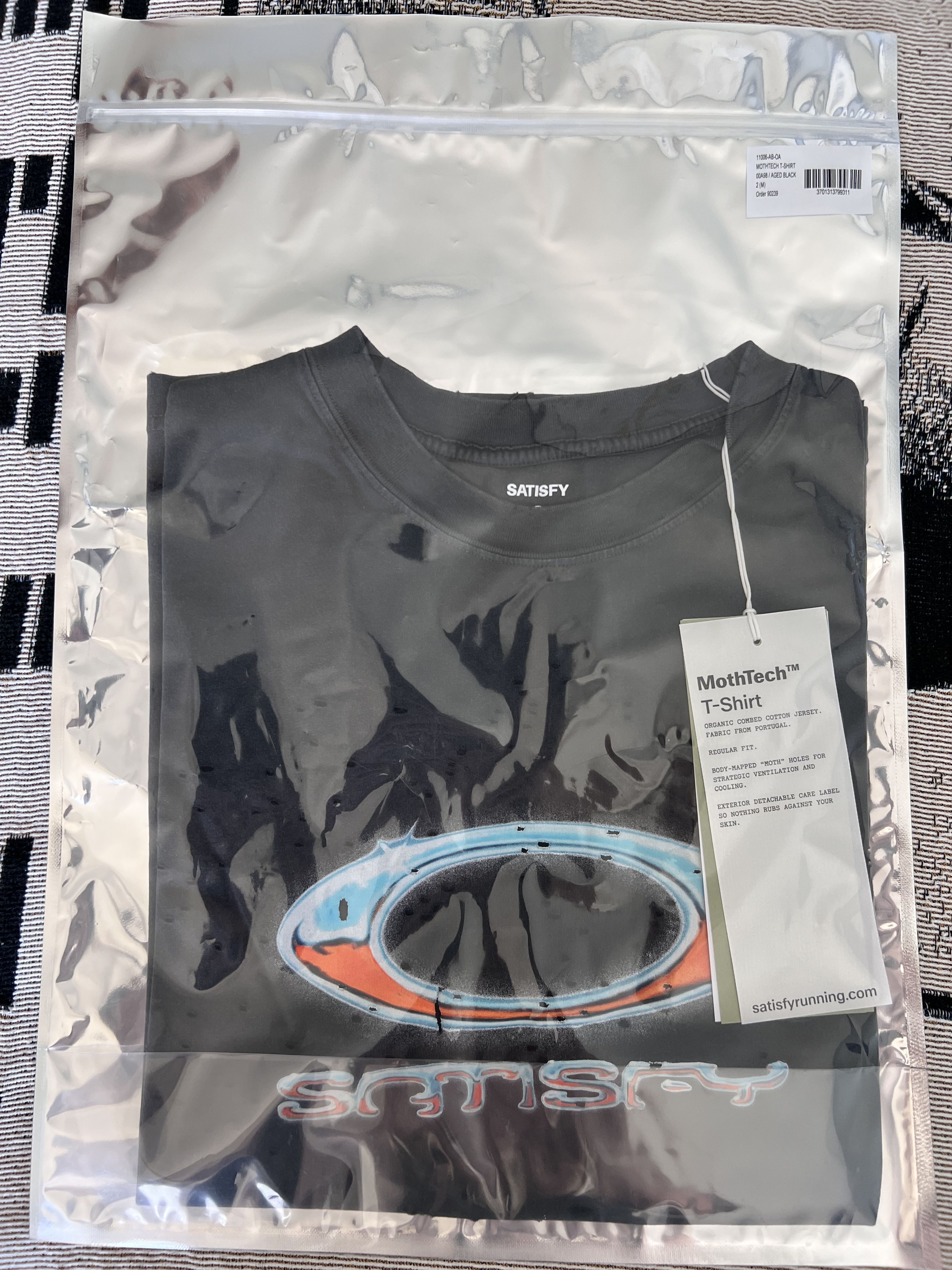 Satisfy Satisfy Running Oakley Mothtech Tee in Black Size US M / EU 48-50 / 2 - 7 Thumbnail