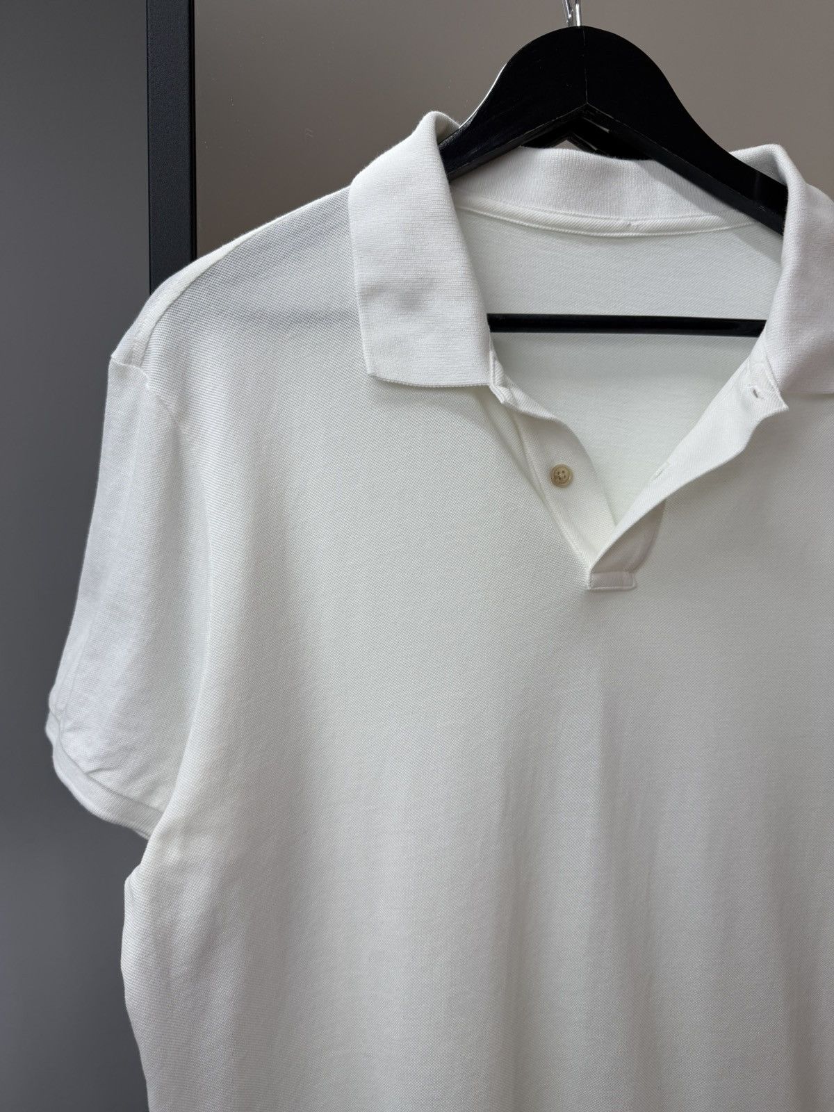 Moncler Moncler Polo T-Shirt Patch Logo Cotton White Size US L / EU 52-54 / 3 - 2 Thumbnail