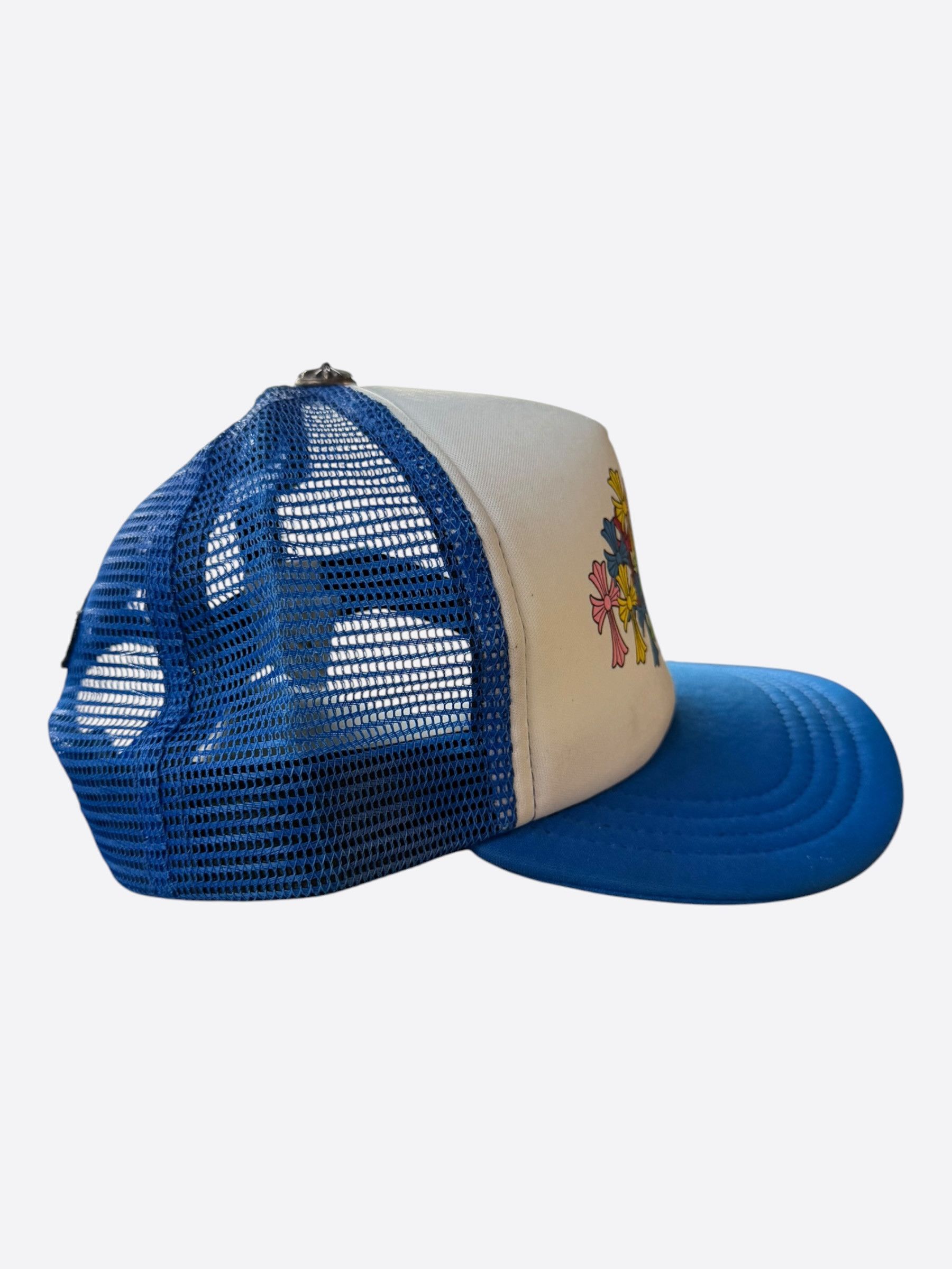 Chrome Hearts Chrome Hearts Blue & White Multicolor Cross Trucker Hat Size ONE SIZE - 2 Thumbnail