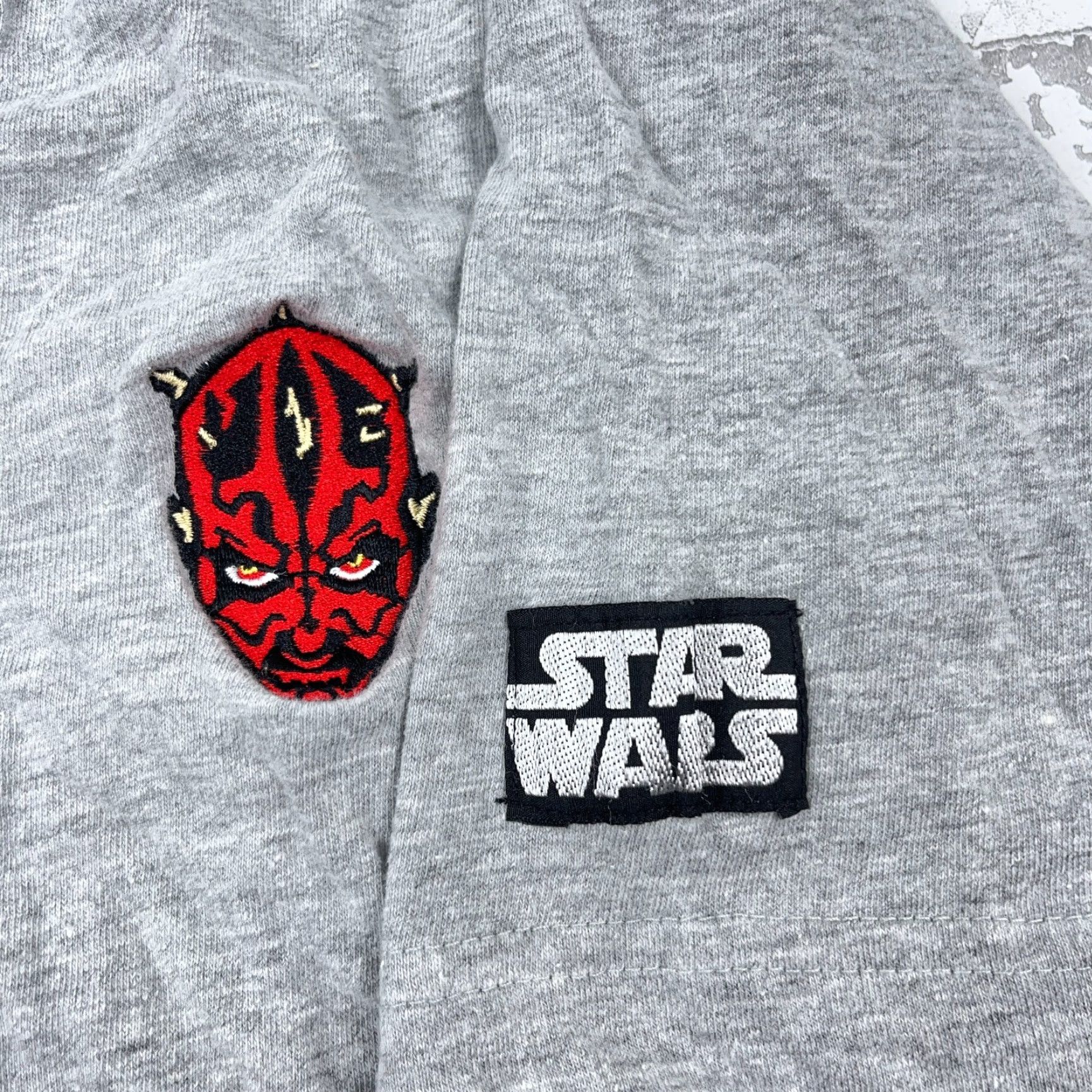 Star Wars VINTAGE Star Wars Shirt Men L Gray Henley Tee Darth Maul Y2K 2000s Promo 00s Size US L / EU 52-54 / 3 - 3 Thumbnail