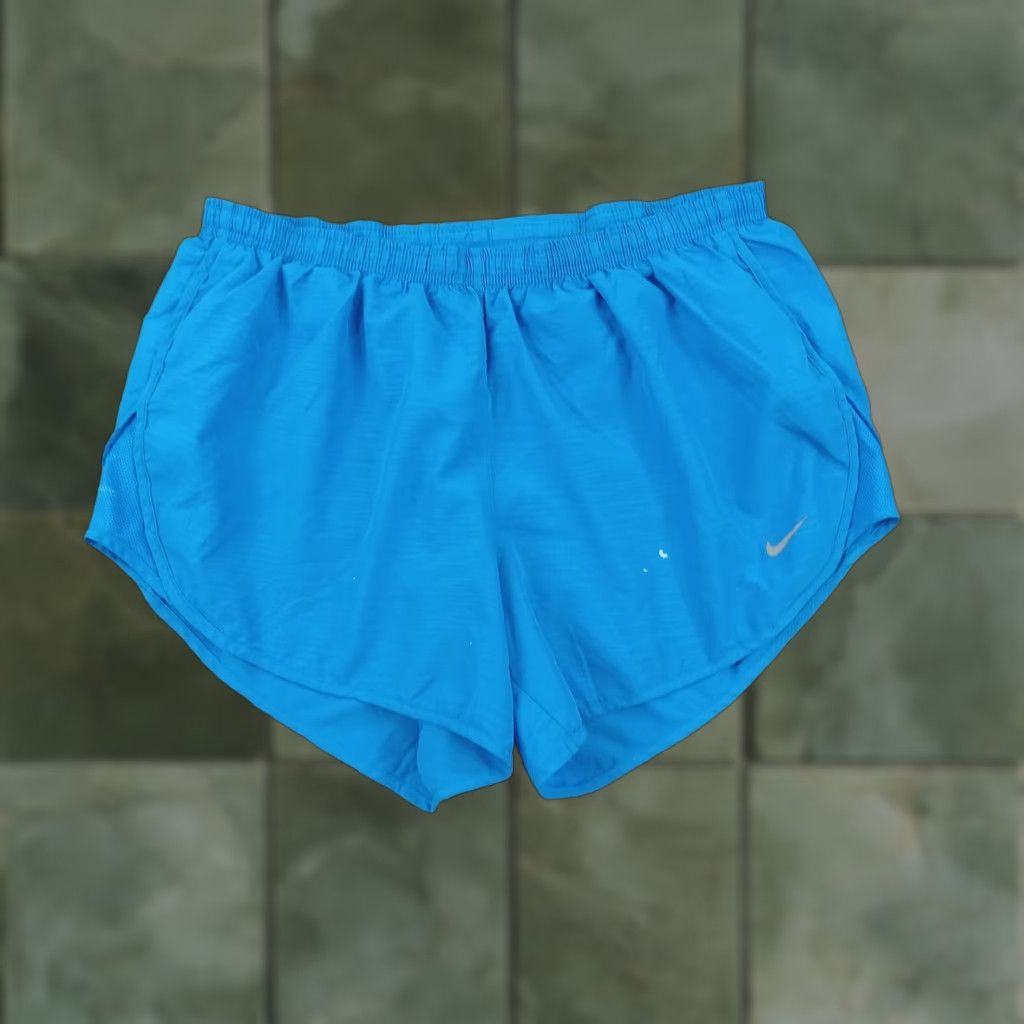 Nike Nike Shorts Womens Large Blue Dri Fit Lined Elastic Waist Drawstring Running Size 30" / US 8 / IT 44 - 1 Thumbnail