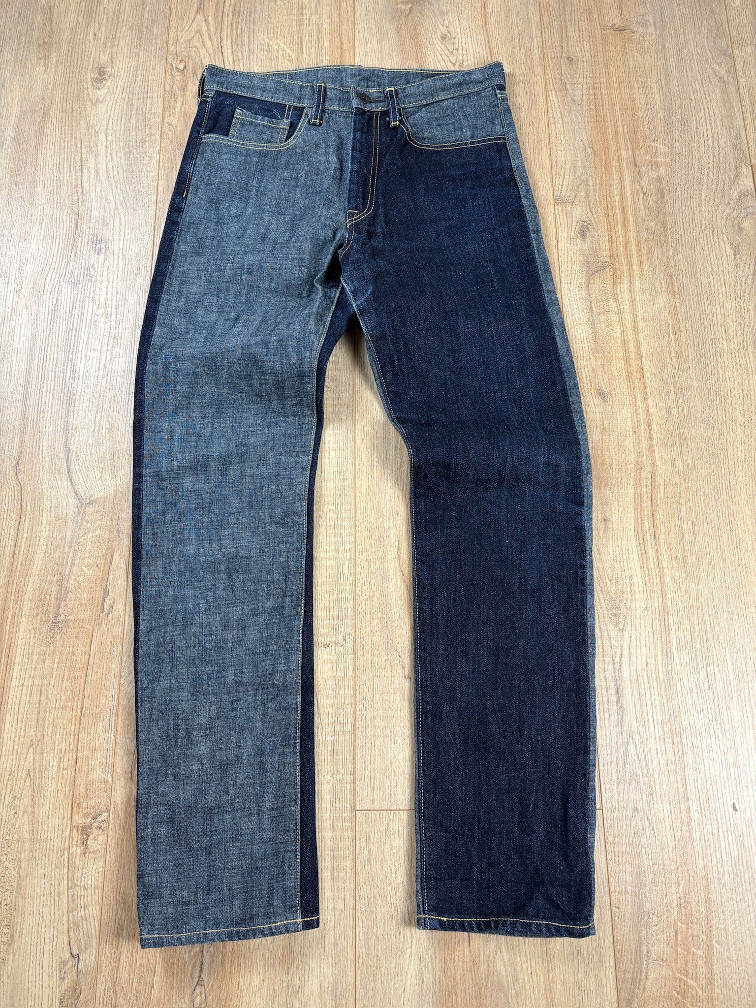 Kapital Kapital Two-tone Raw Unused Jeans Indigo Size US 30 / EU 46 - 5 Thumbnail