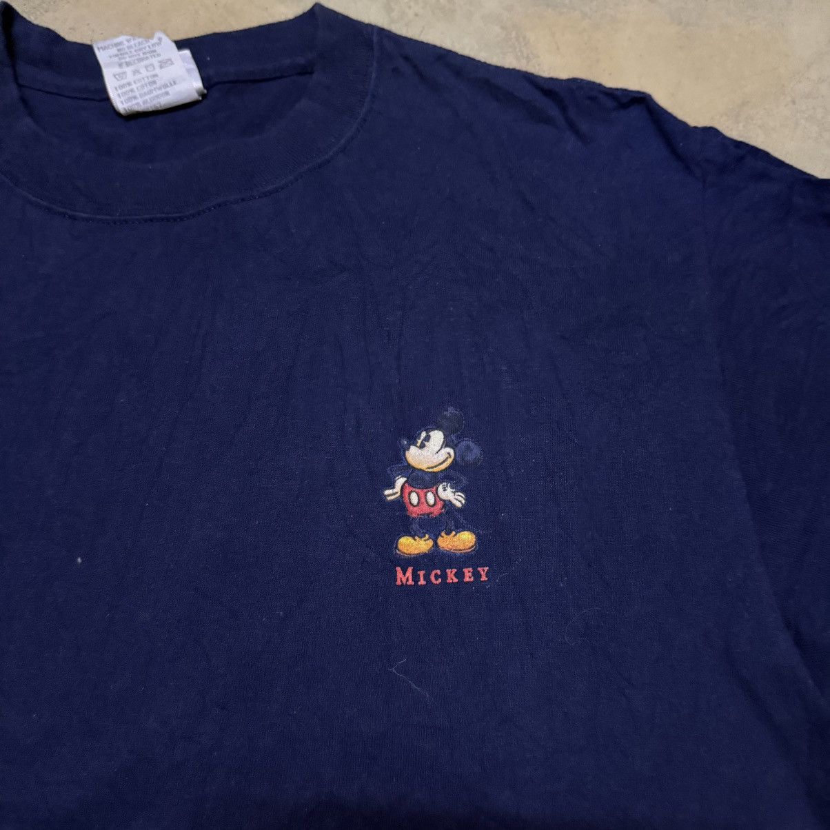 Disney Vintage Mickey Mouse By Disney Big Logo T Shirt Size US M / EU 48-50 / 2 - 4 Thumbnail