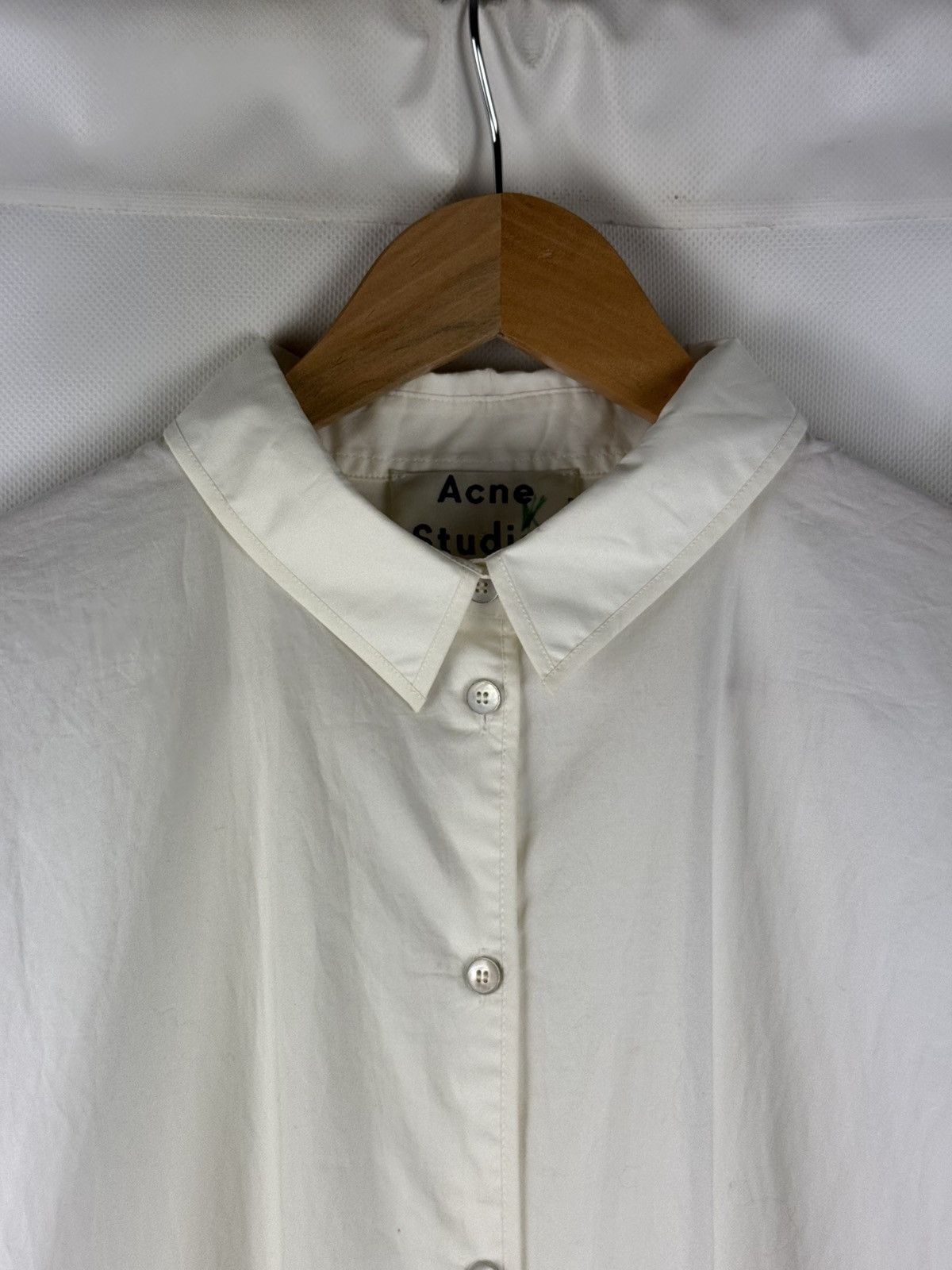 Acne Studios Acne Studios Lash Poplin Tech Oversize L/S Shirt Dress Size XS / US 0-2 / IT 36-38 - 10 Thumbnail