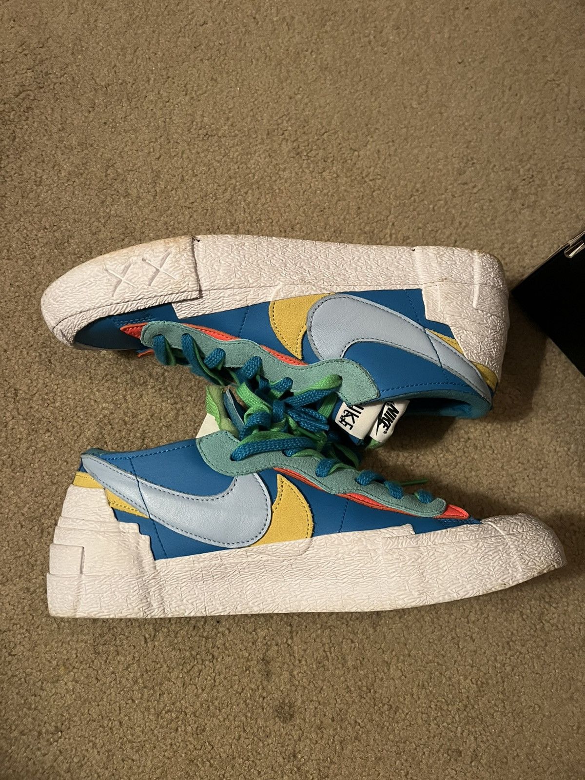 Kaws × Nike × Sacai Nike x Sacai x Kaws Blazer Low Neptune Blue Size US 11.5 / EU 44-45 - 1 Thumbnail