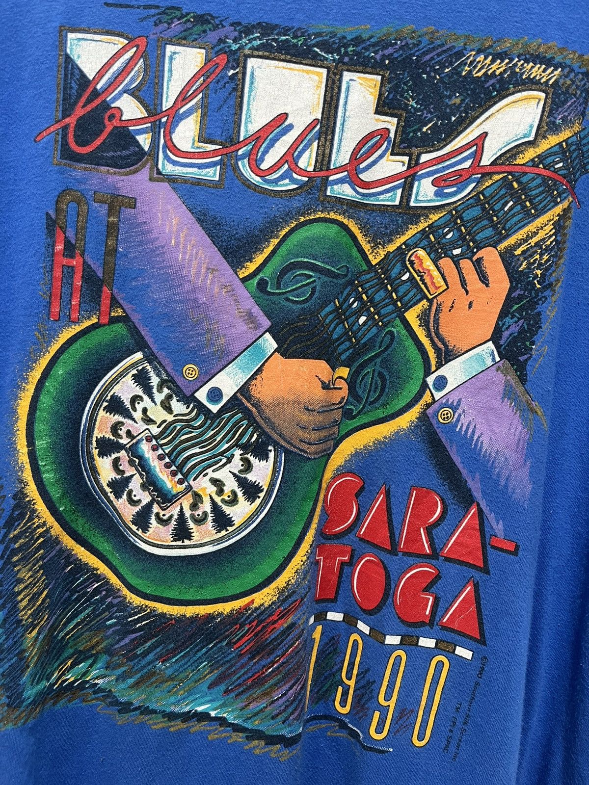 Vintage Vintage 90’s Blues Sara Toga ©️1990 Size US XL / EU 56 / 4 - 5 Thumbnail