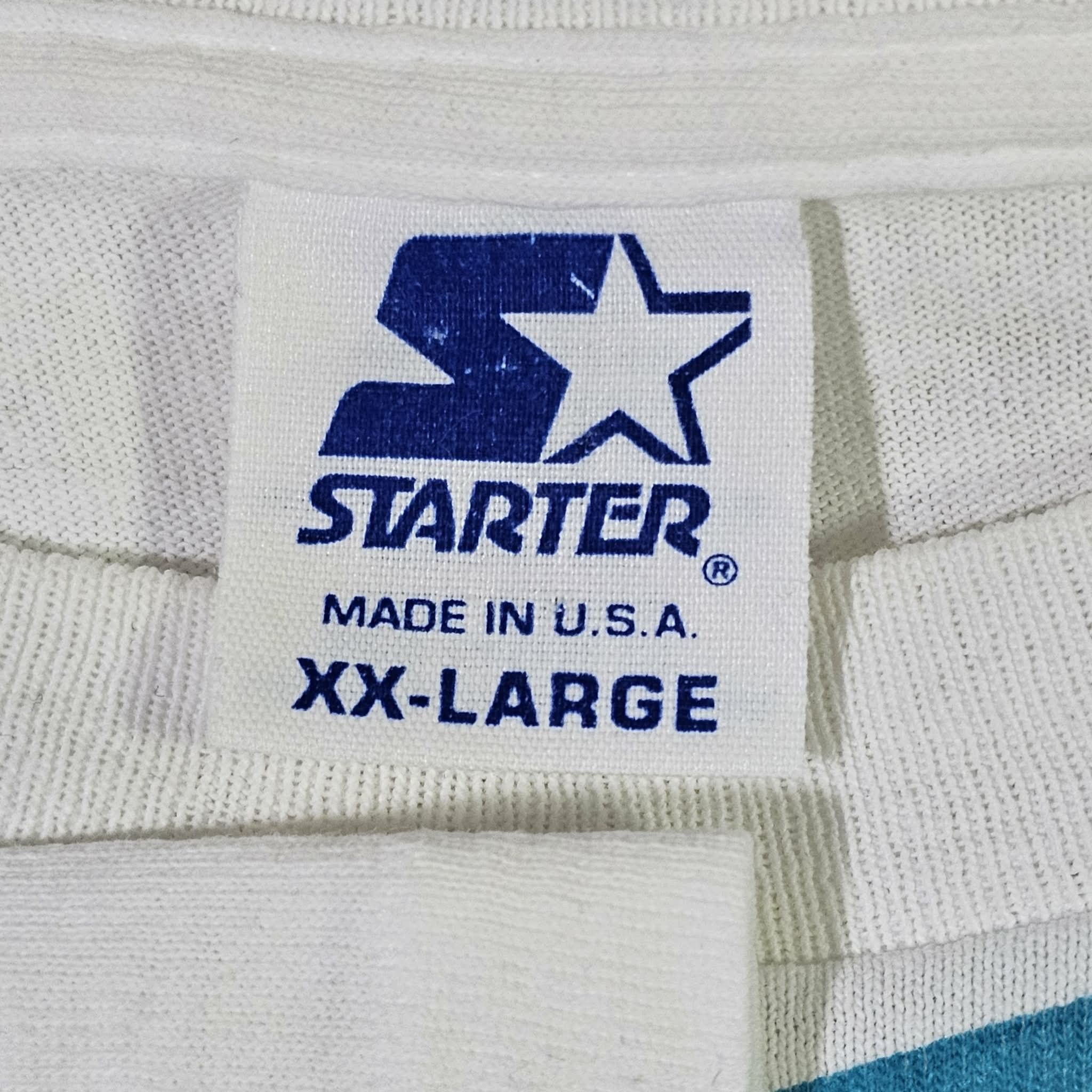 NBA Charlotte Hornets Vintage 90s Starter Shatter T-Shirt Size US XXL / EU 58 / 5 - 5 Thumbnail
