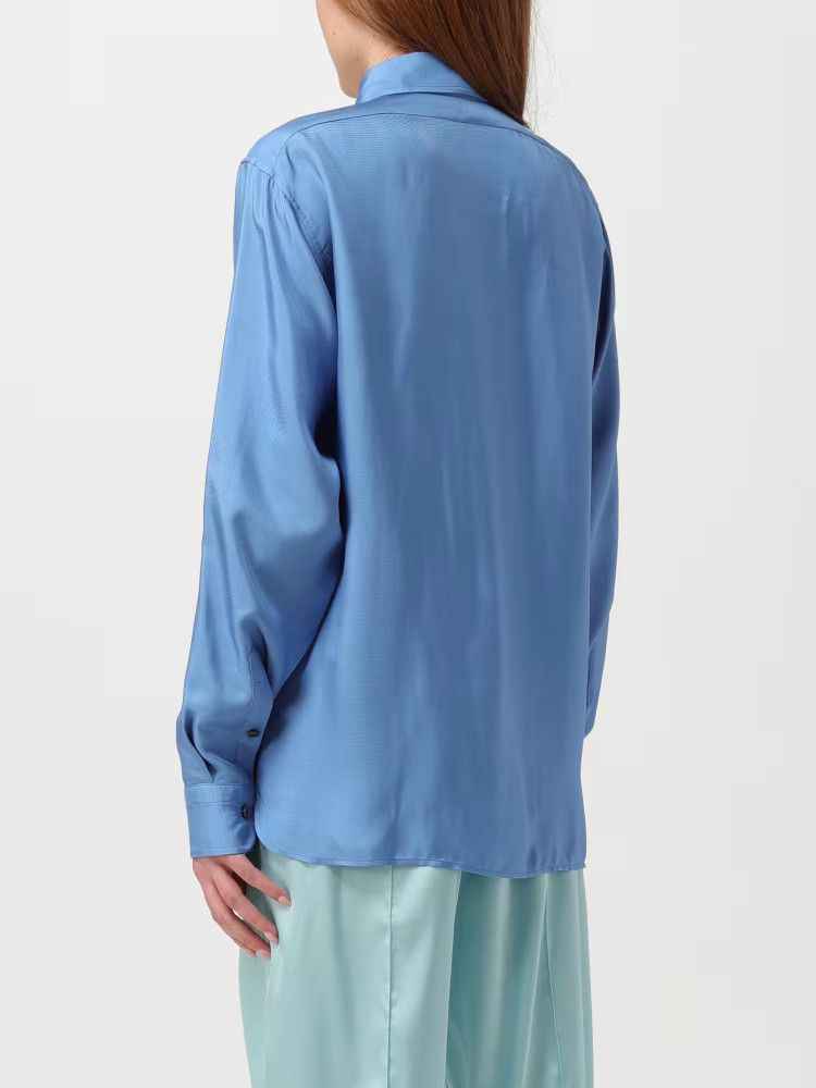 Tom Ford o1y0226 Solid Color Shirt in Light Blue Size S / US 4 / IT 40 - 3 Thumbnail