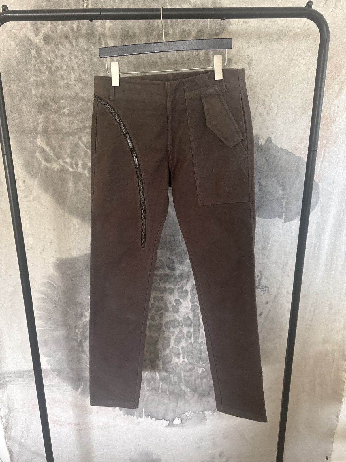 Rick Owens DOUBLE LAYER MOLESKIN AIRCUT Size US 30 / EU 46 - 4 Thumbnail